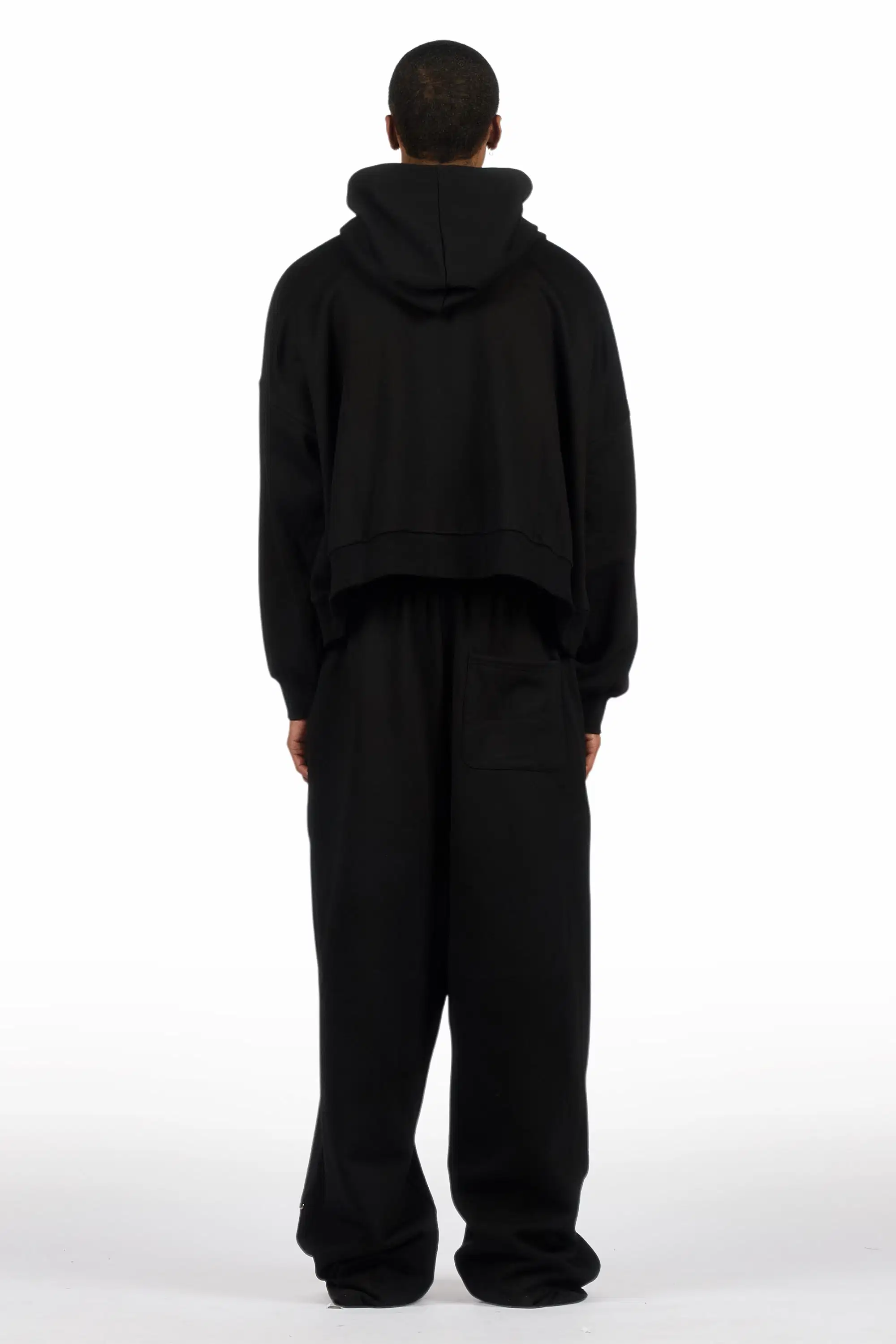 Warrior Black Hoodie Baggy Fit Pant Track Set - Image 4