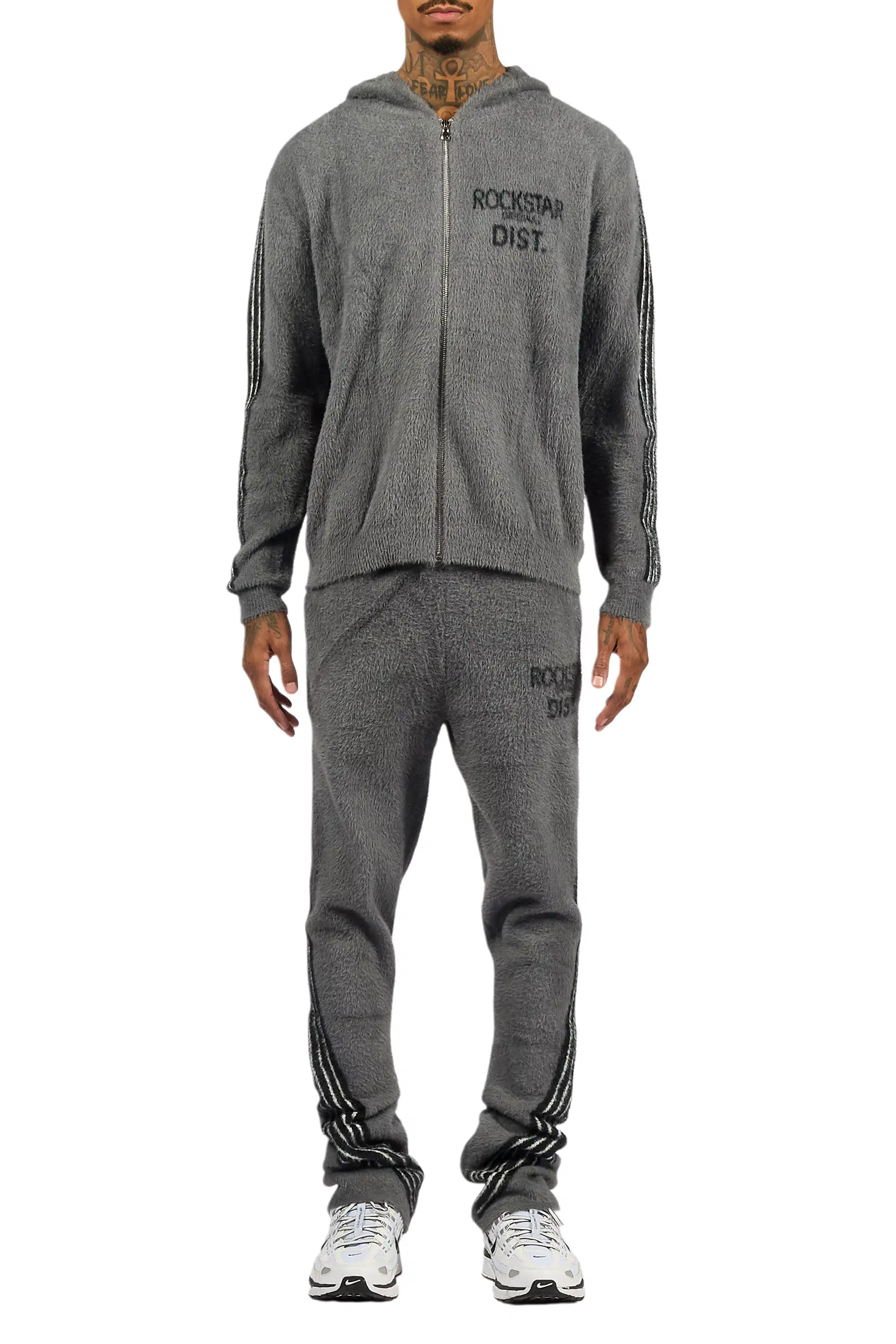 Levin Grey Hoodie Baggy Track Set - Image 10
