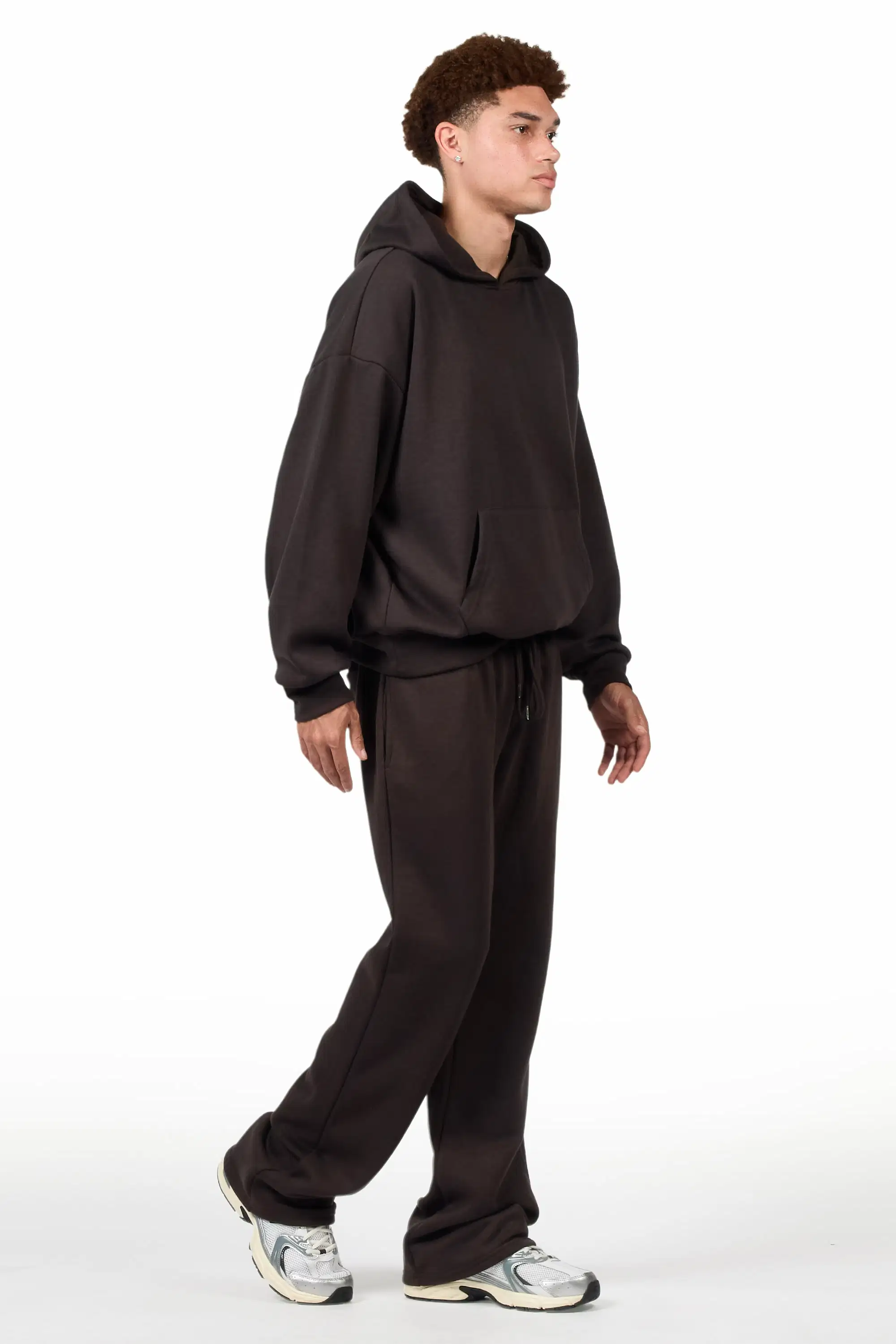 Basic Iron Hoodie Relaxed Track Set - Image 3