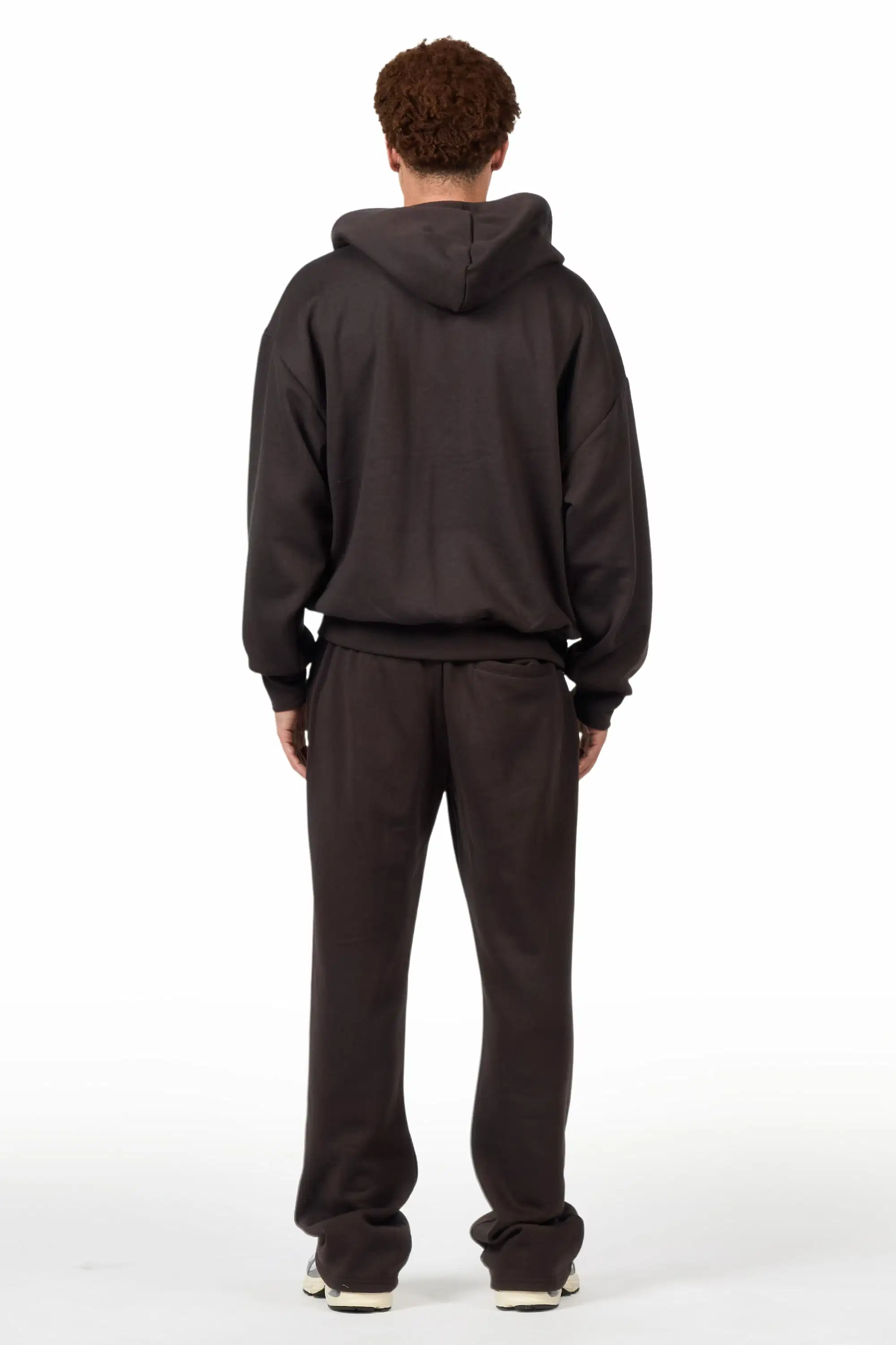 Basic Iron Hoodie Relaxed Track Set - Image 4