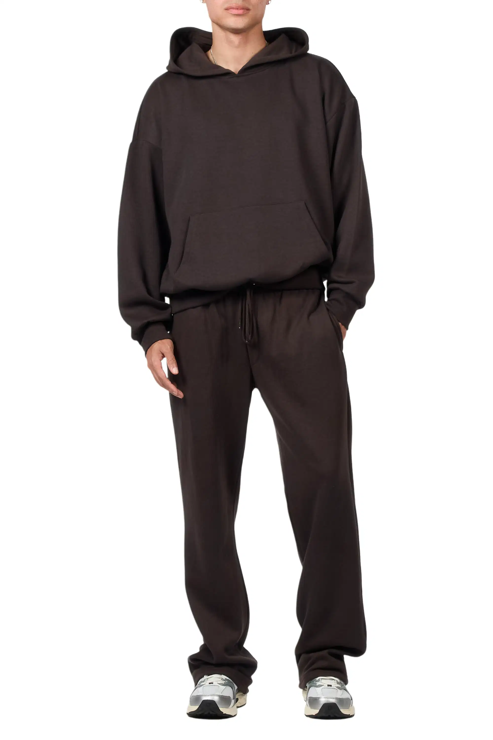 Basic Iron Hoodie Relaxed Track Set - Image 9