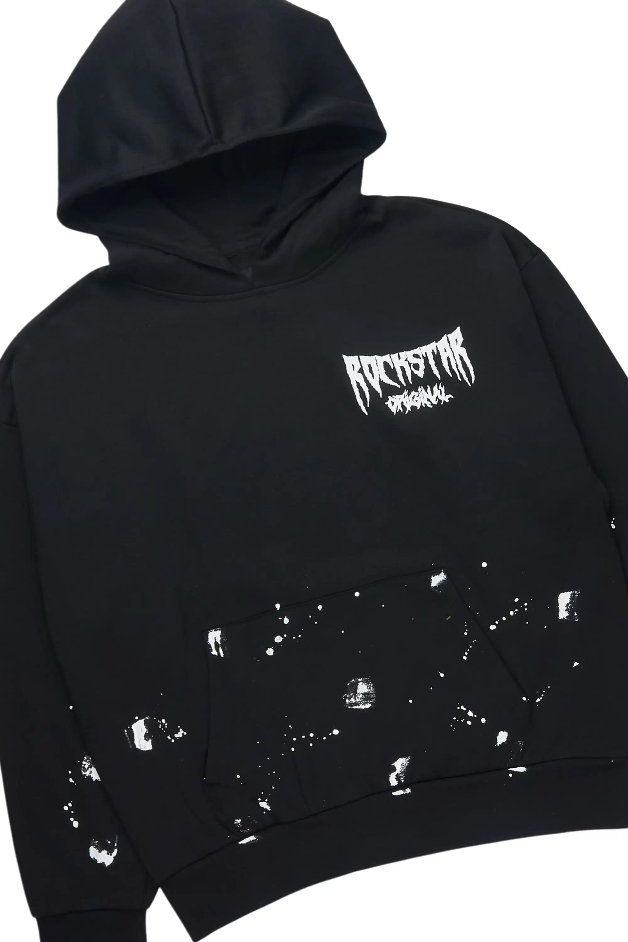 Twinkle Black/White Hoodie Relaxed Track Set - Image 2