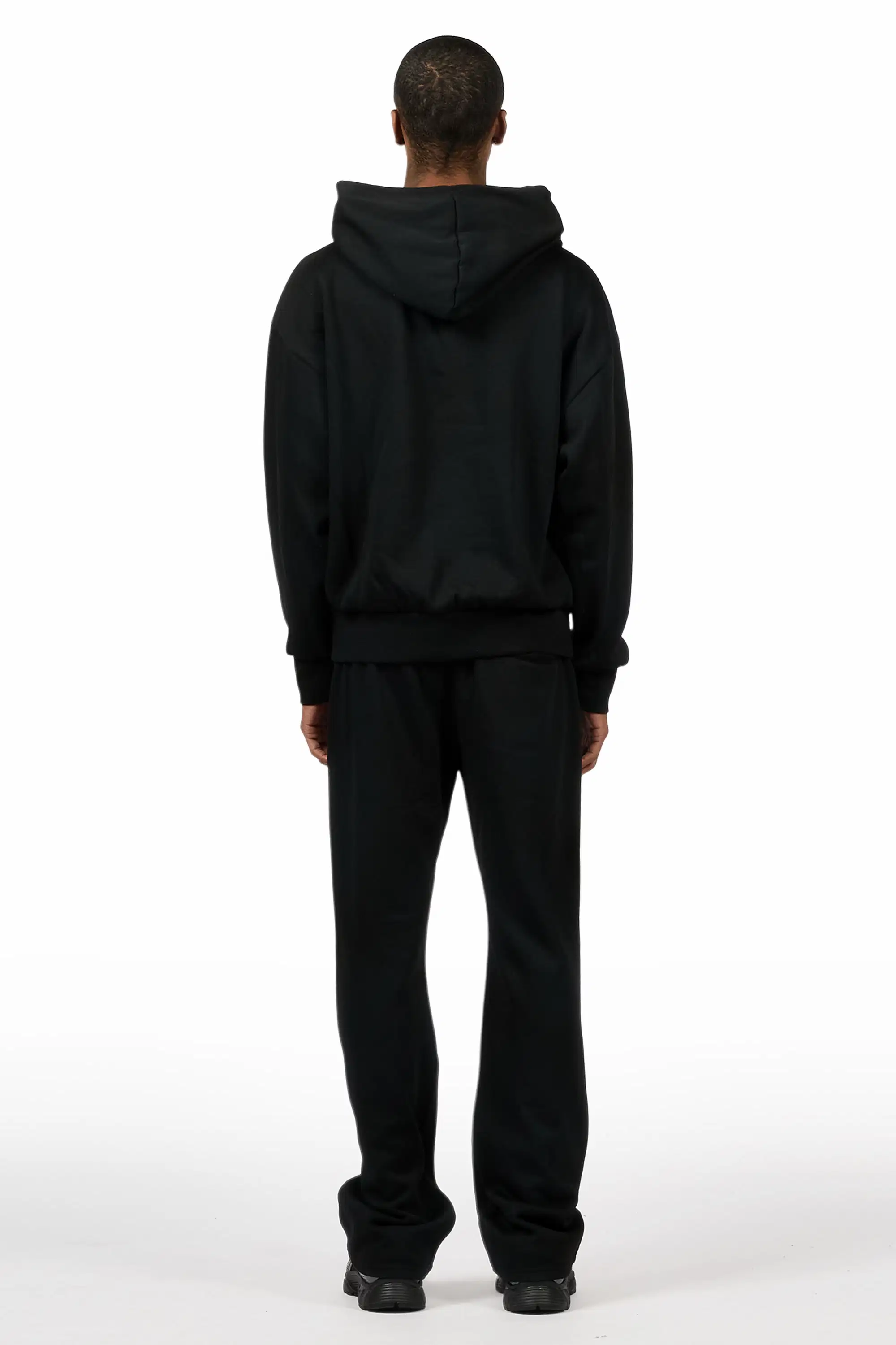 Twinkle 2.0 Black/White Hoodie Relaxed Track Set - Image 3