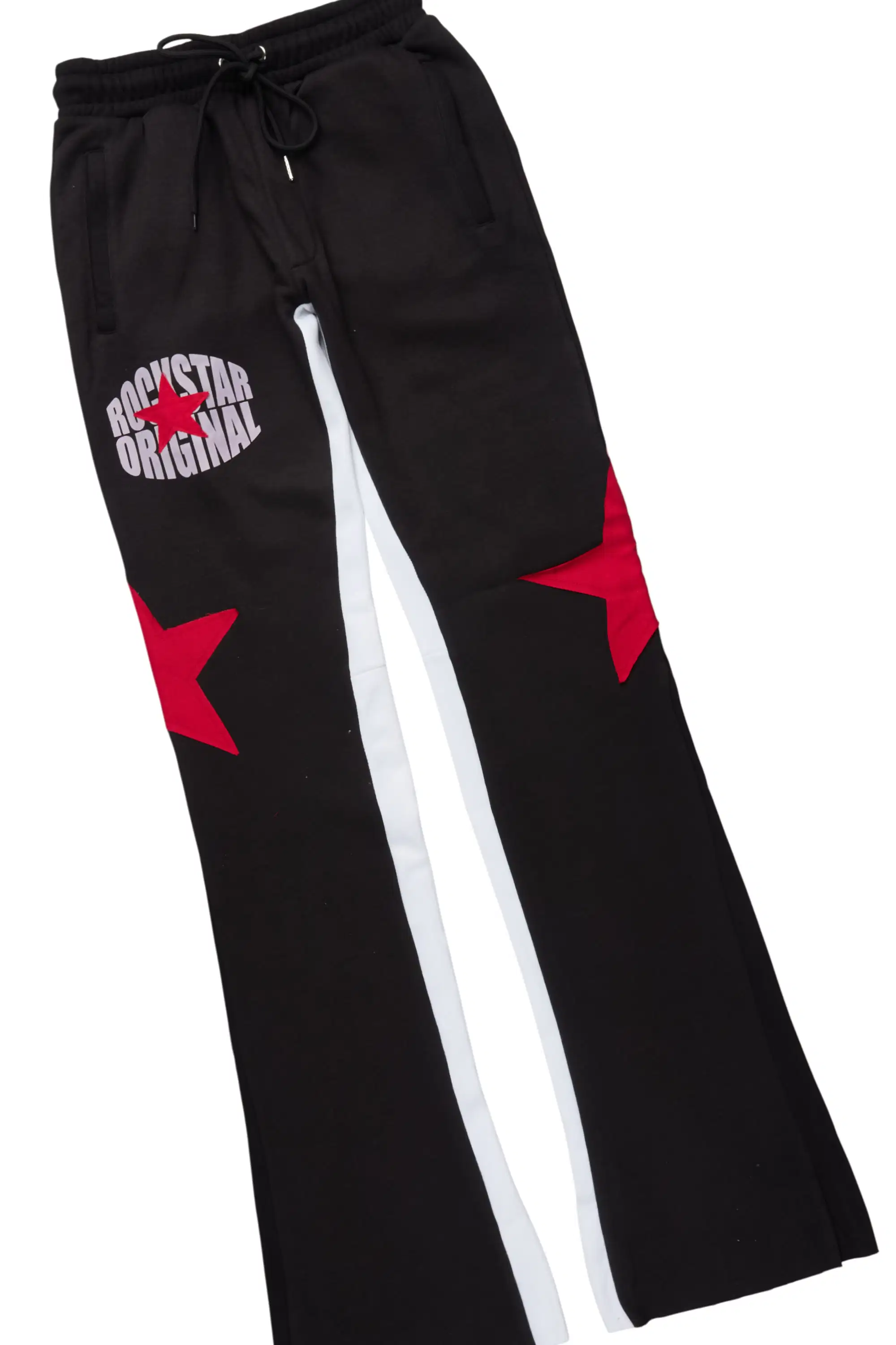 States Black/Red Hoodie Stacked Flare Track Set - Image 3