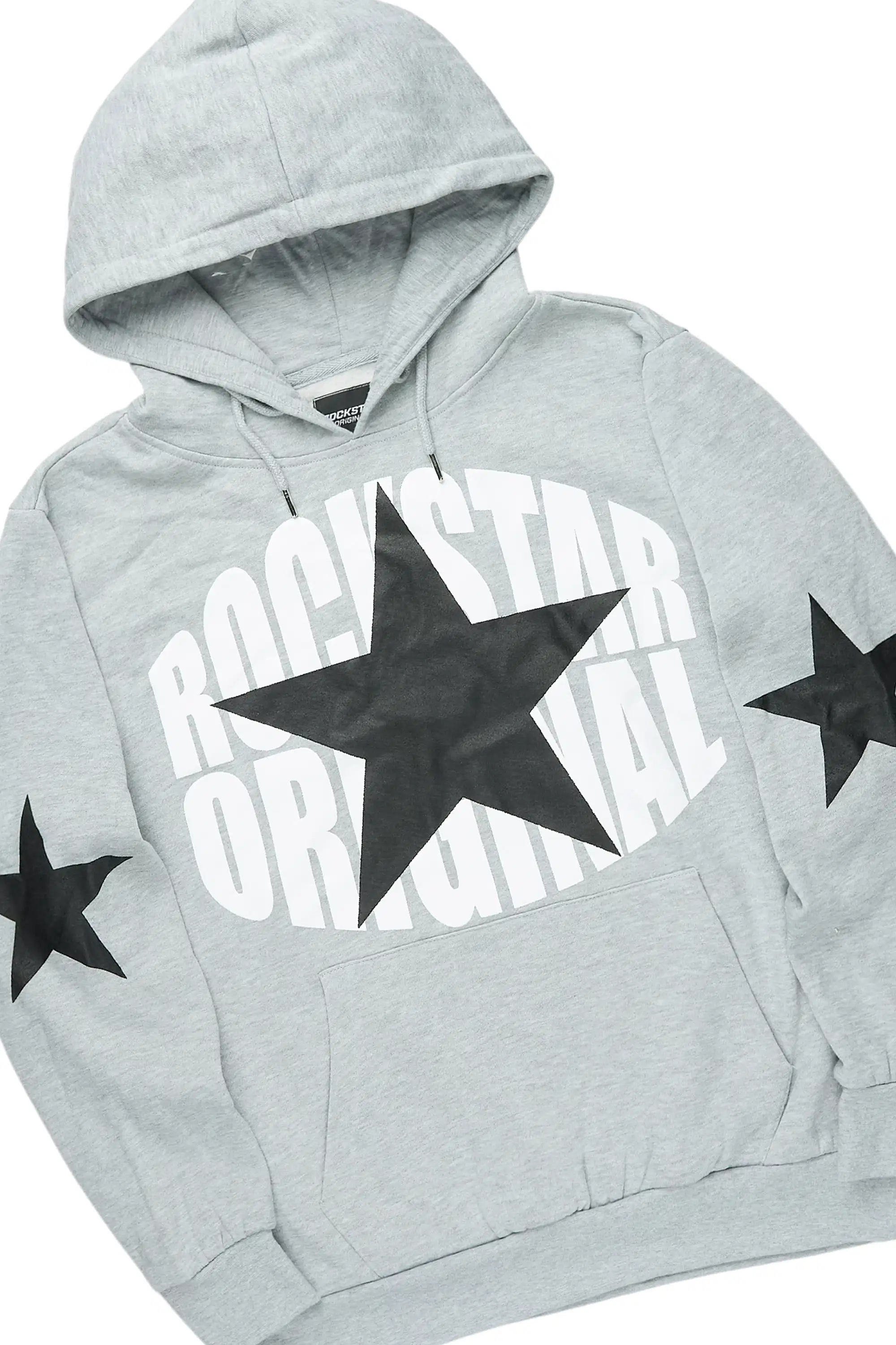 States Heather Grey/Black Hoodie Stacked Flare Track Set - Image 6