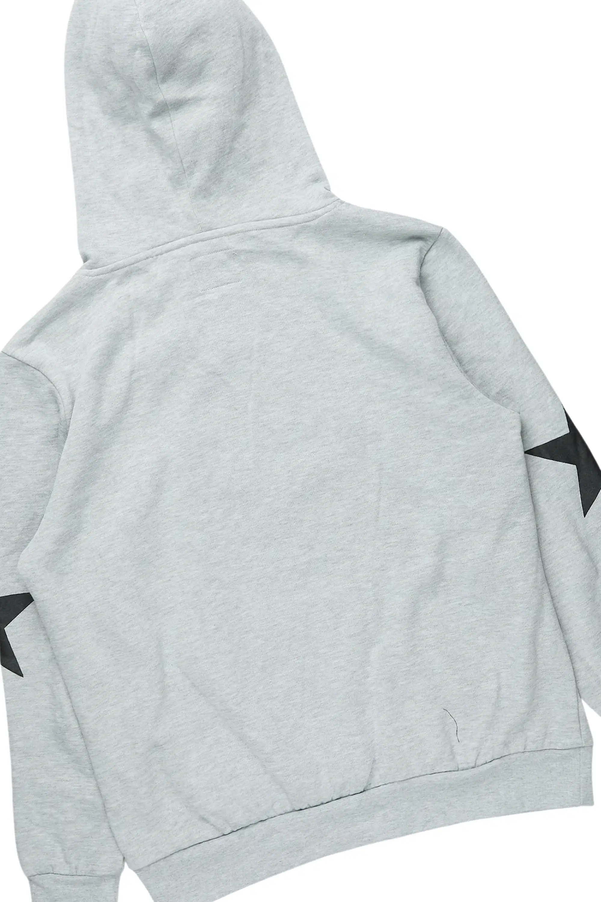 States Heather Grey/Black Hoodie Stacked Flare Track Set - Image 7