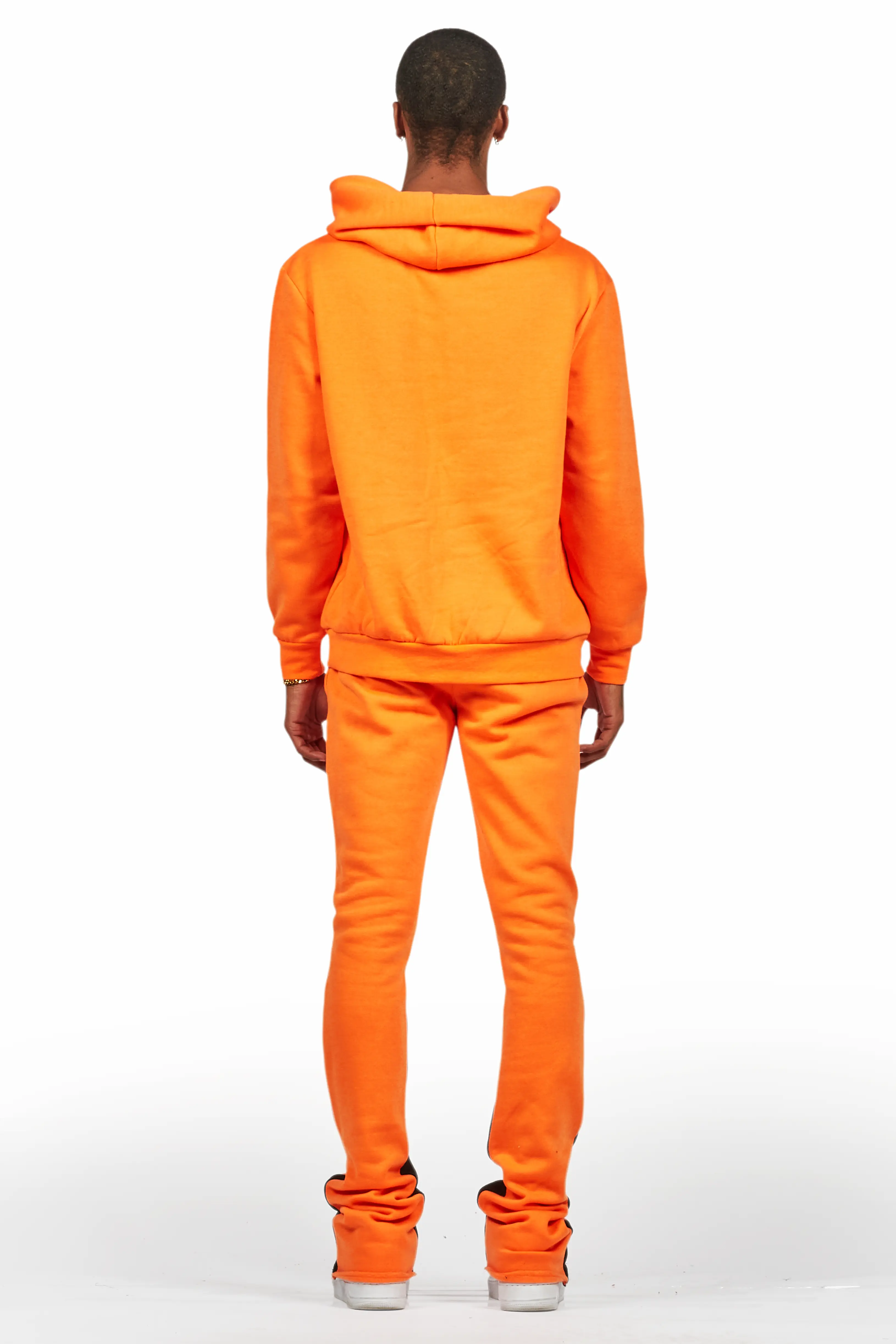 States Orange Hoodie Stacked Flare Track Set - Image 4