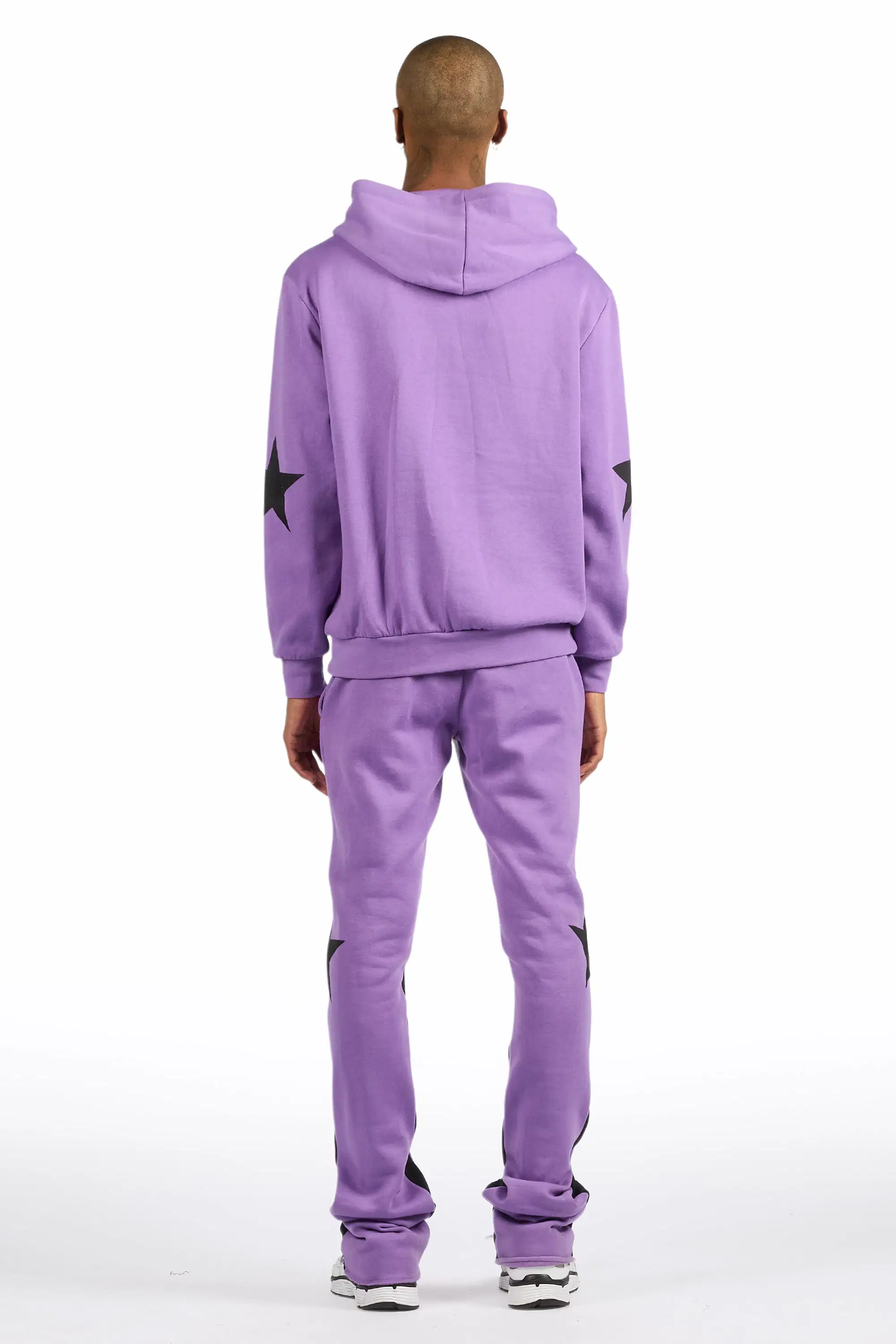 States Purple Hoodie Stacked Flare Track Set - Image 4
