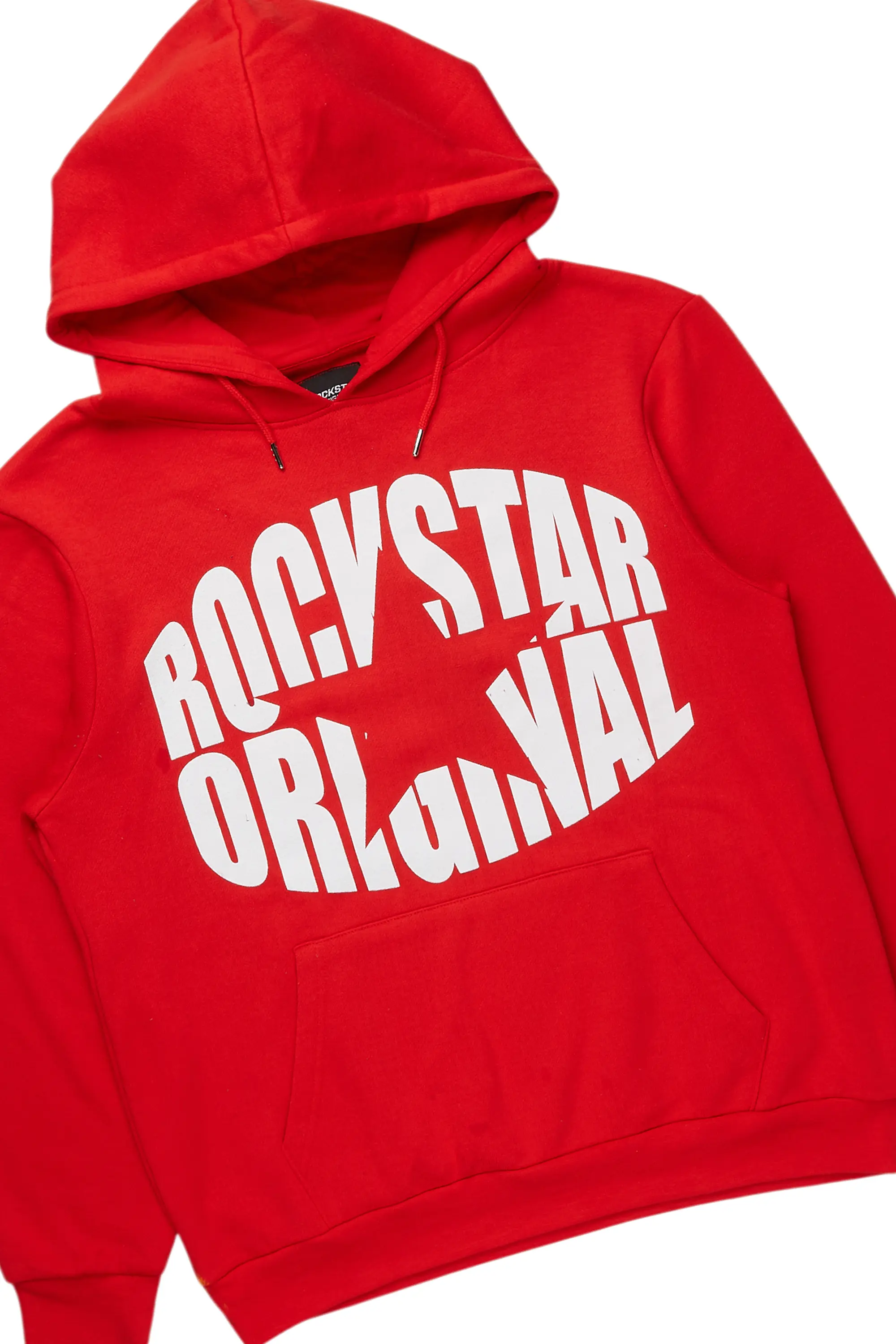 States Red Hoodie Stacked Flare Track Set - Image 7