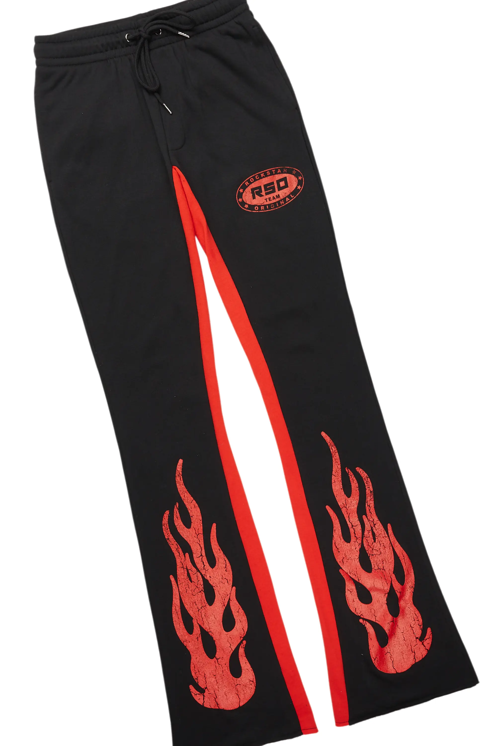 Amos Black/Red Hoodie/Baggy Track Pant Set - Image 8