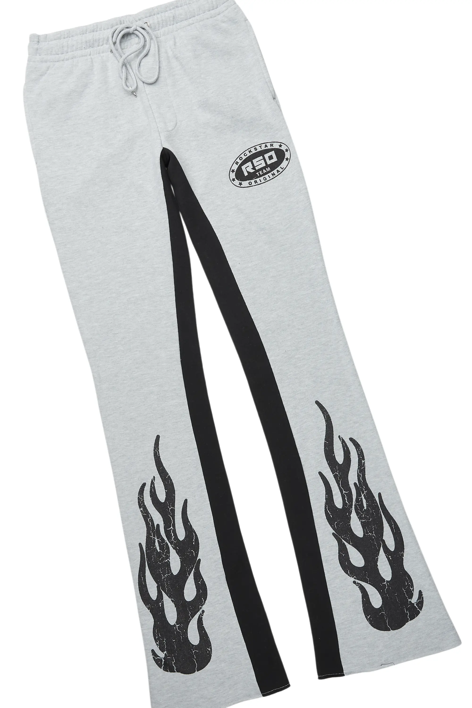 Amos Heather Grey Hoodie/Baggy Track Pant Set - Image 8