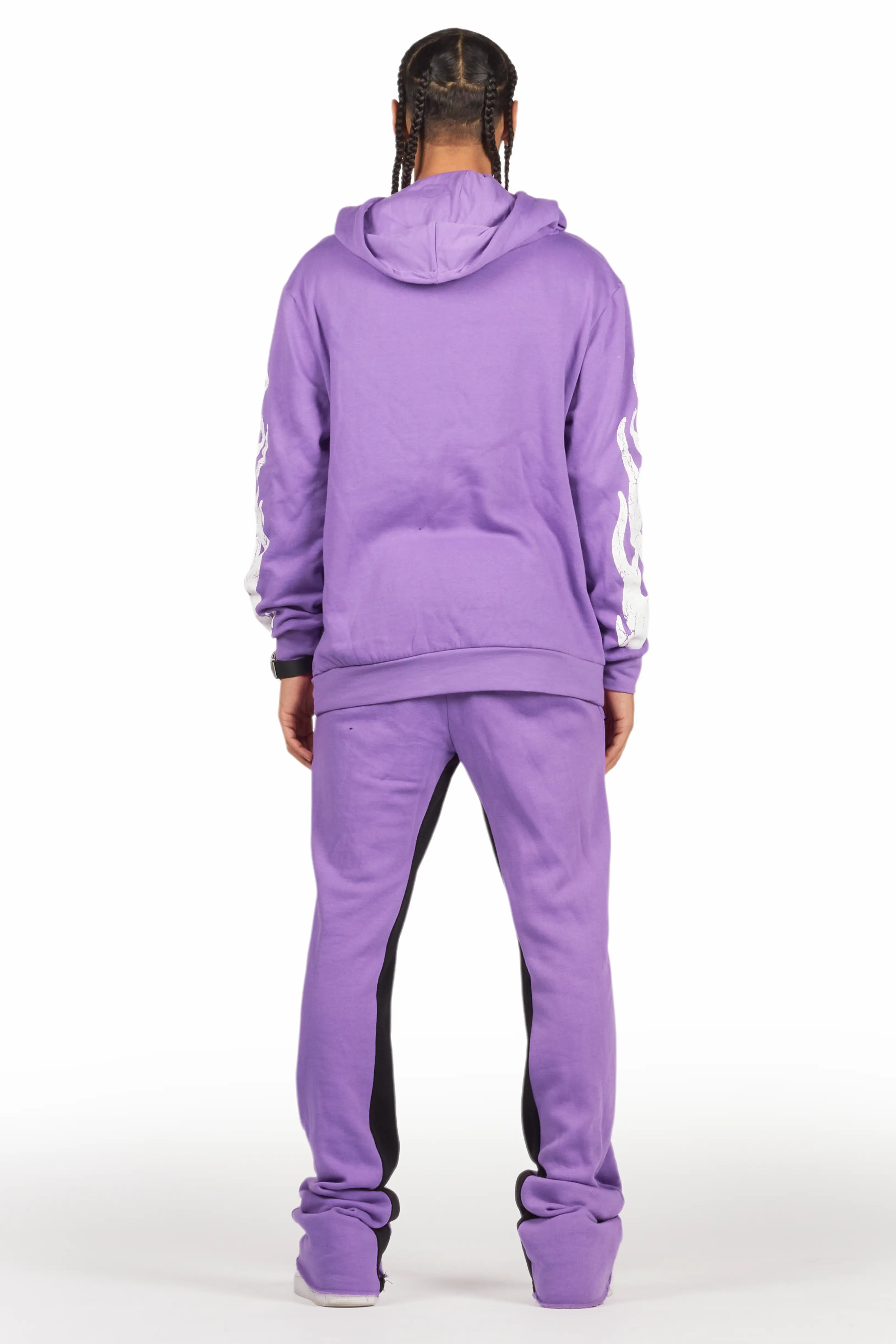 Amos Purple Hoodie/Baggy Track Pant Set - Image 4