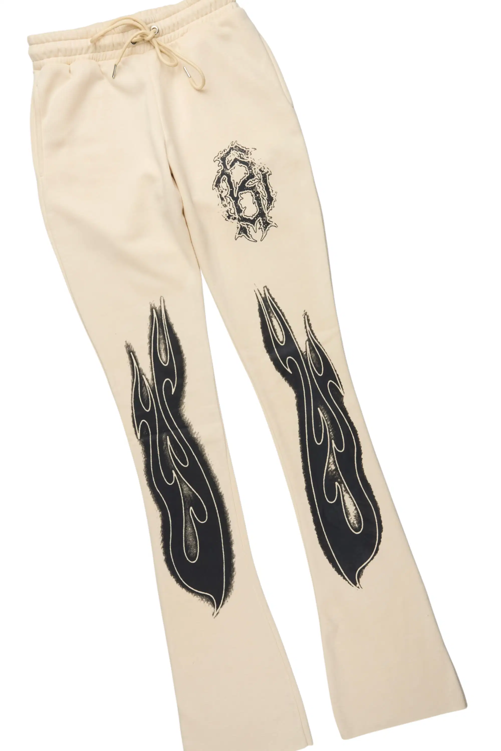 Nyro Beige Hoodie/Stacked Pant Track Set - Image 7