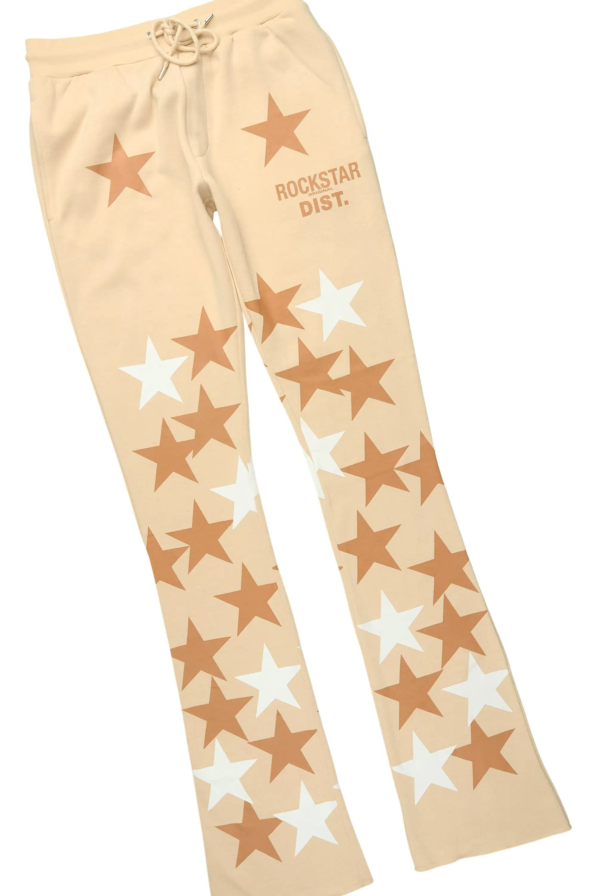 Starlane Beige Hoodie Stacked Flare Fit Track Set - Image 8