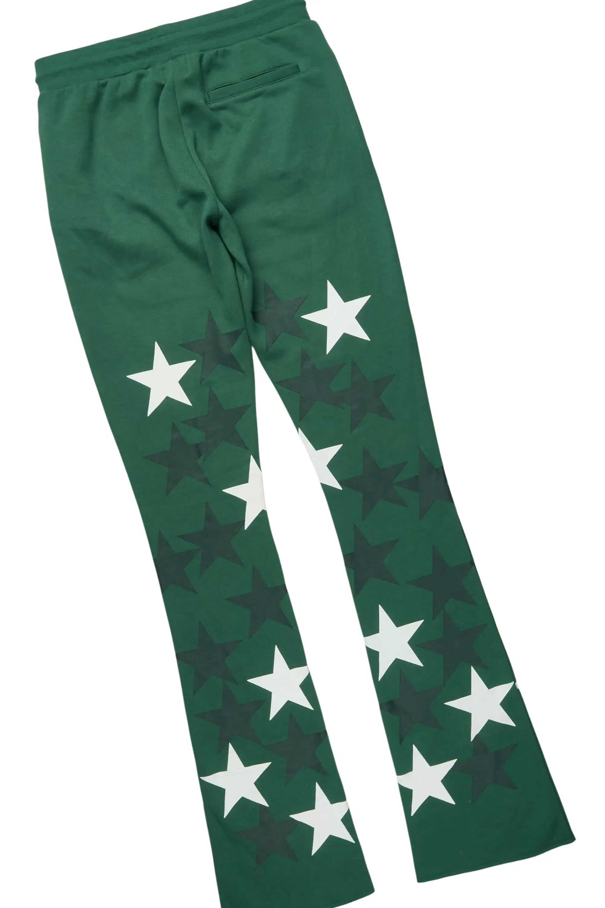 Starlane Green Hoodie Stacked Flare Fit Track Set - Image 9