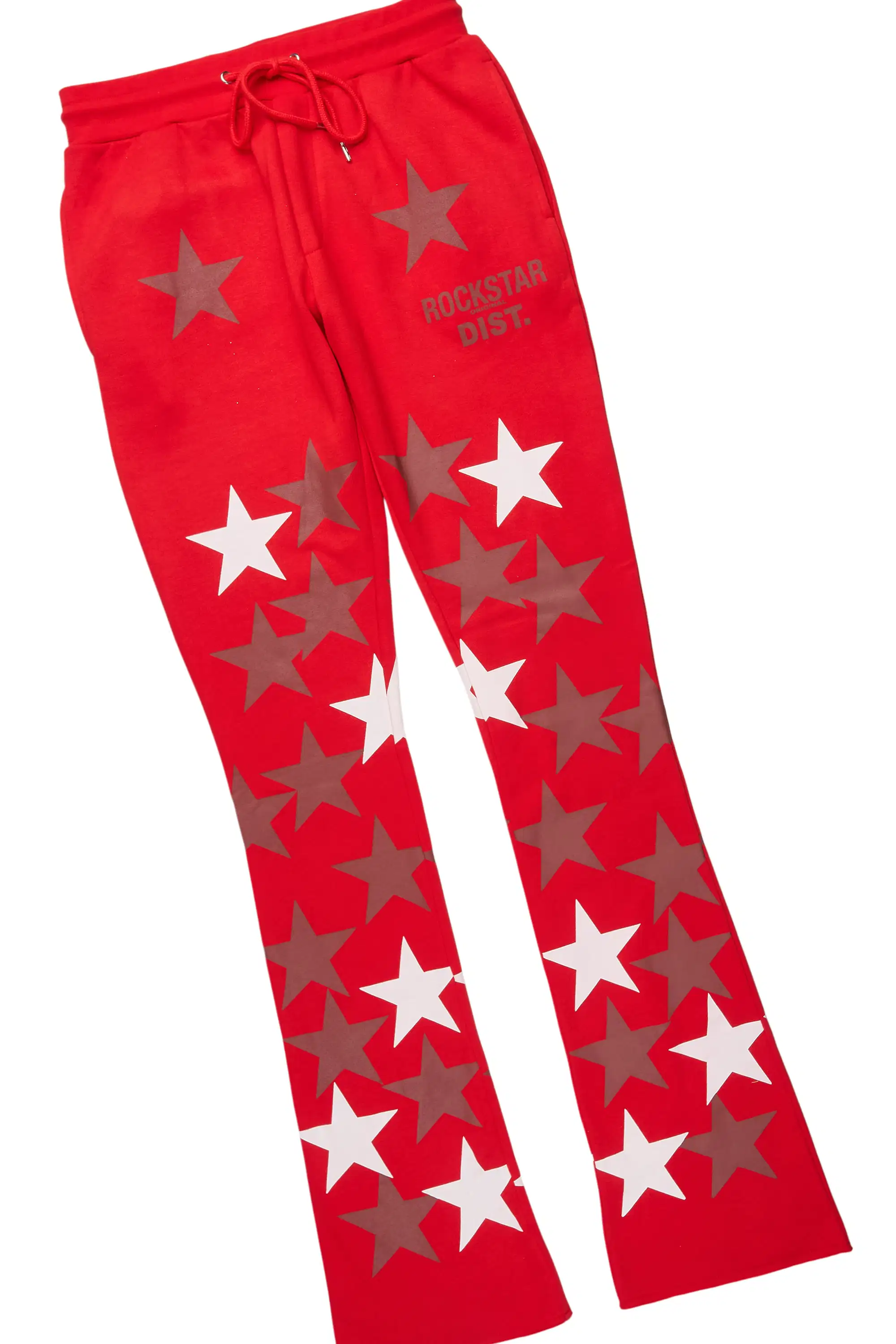Starlane Red Hoodie Stacked Flare Fit Track Set - Image 8