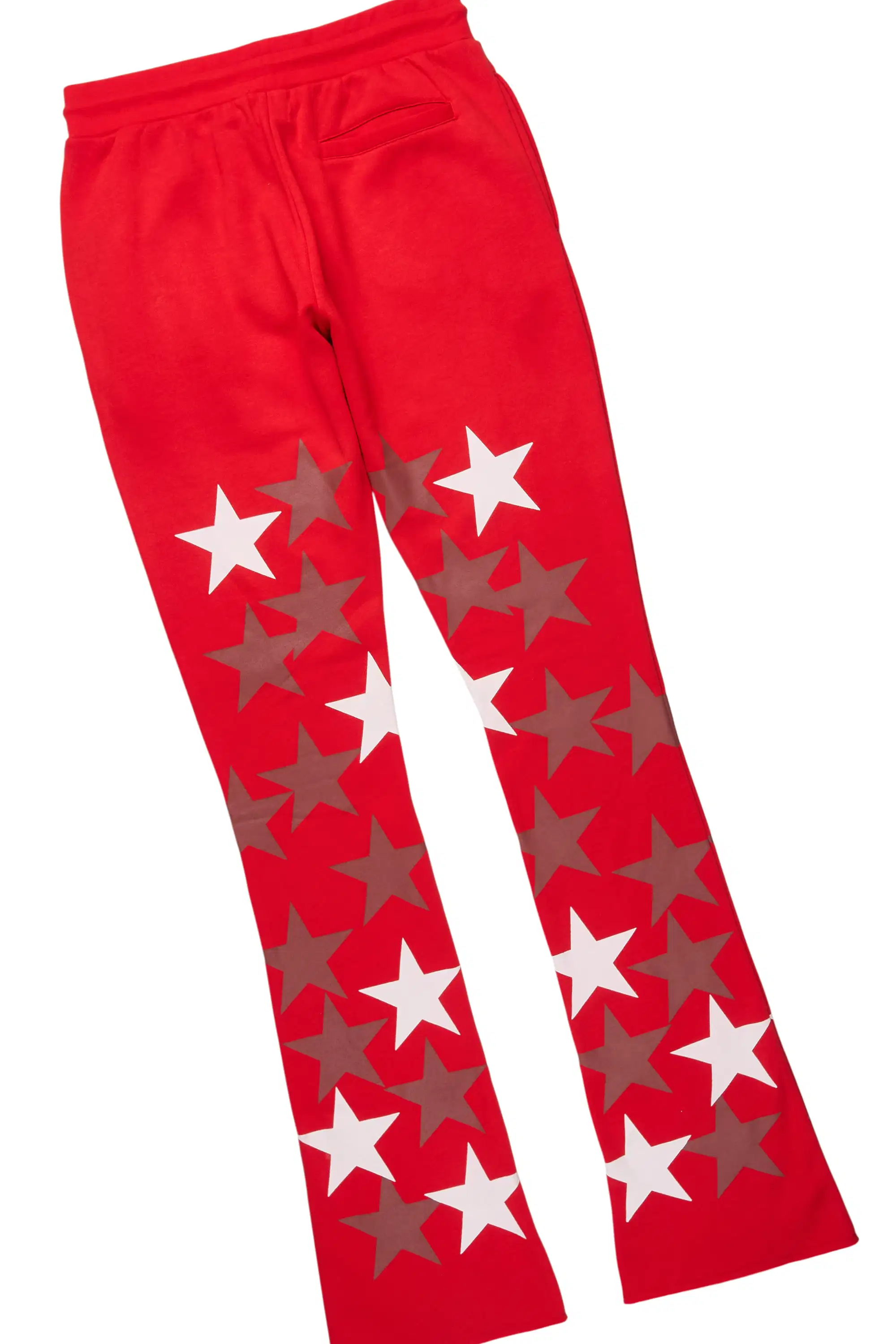 Starlane Red Hoodie Stacked Flare Fit Track Set - Image 9
