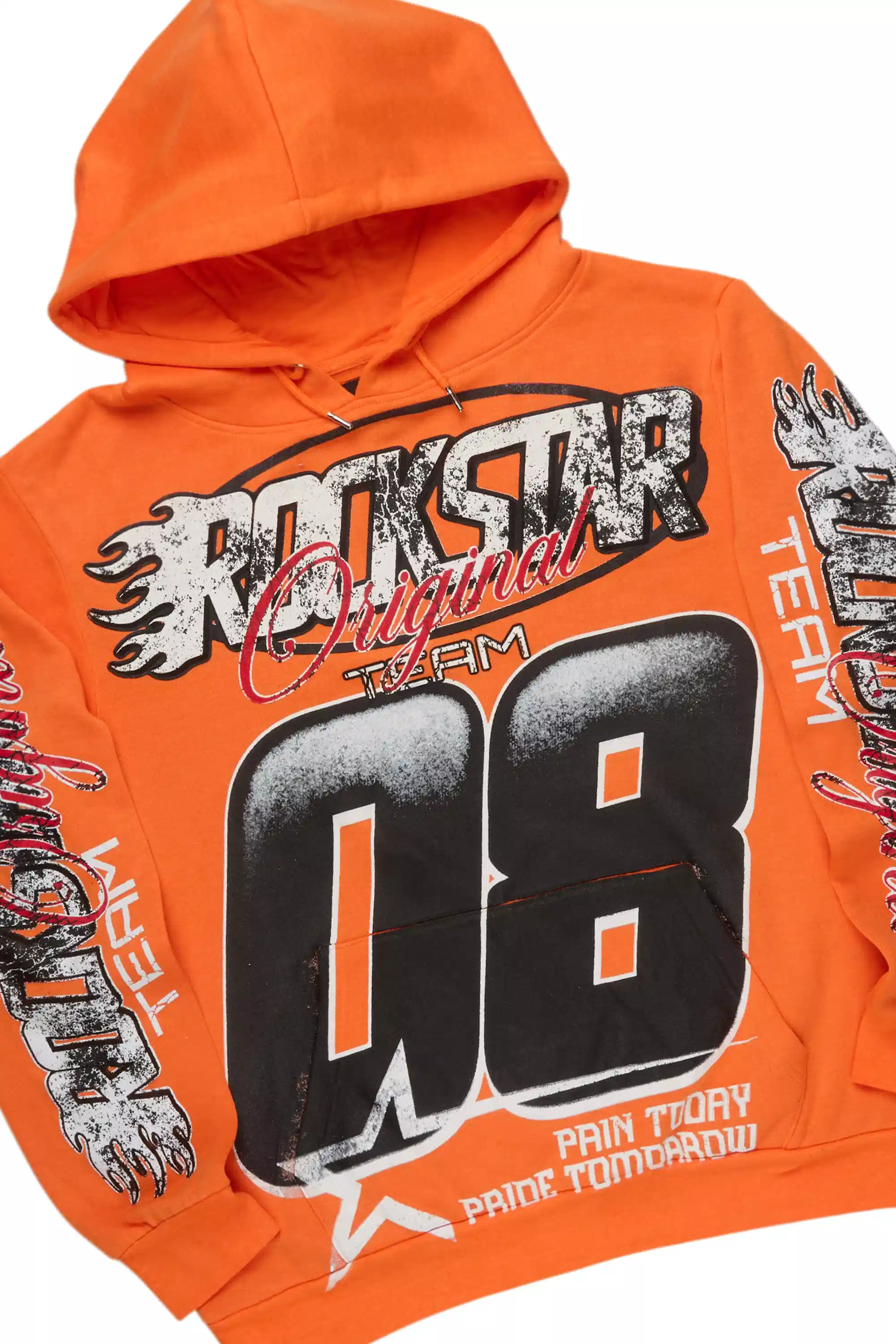 Ryker Orange/Black Hoodie/Stacked Track Pant Set - Image 2