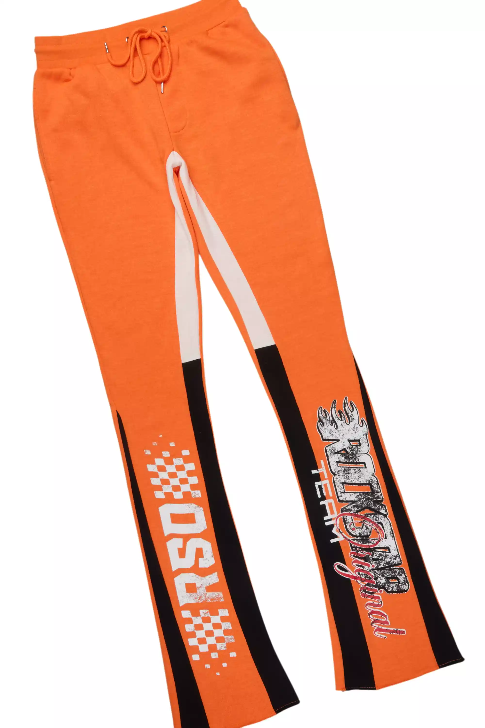 Ryker Orange/Black Hoodie/Stacked Track Pant Set - Image 3
