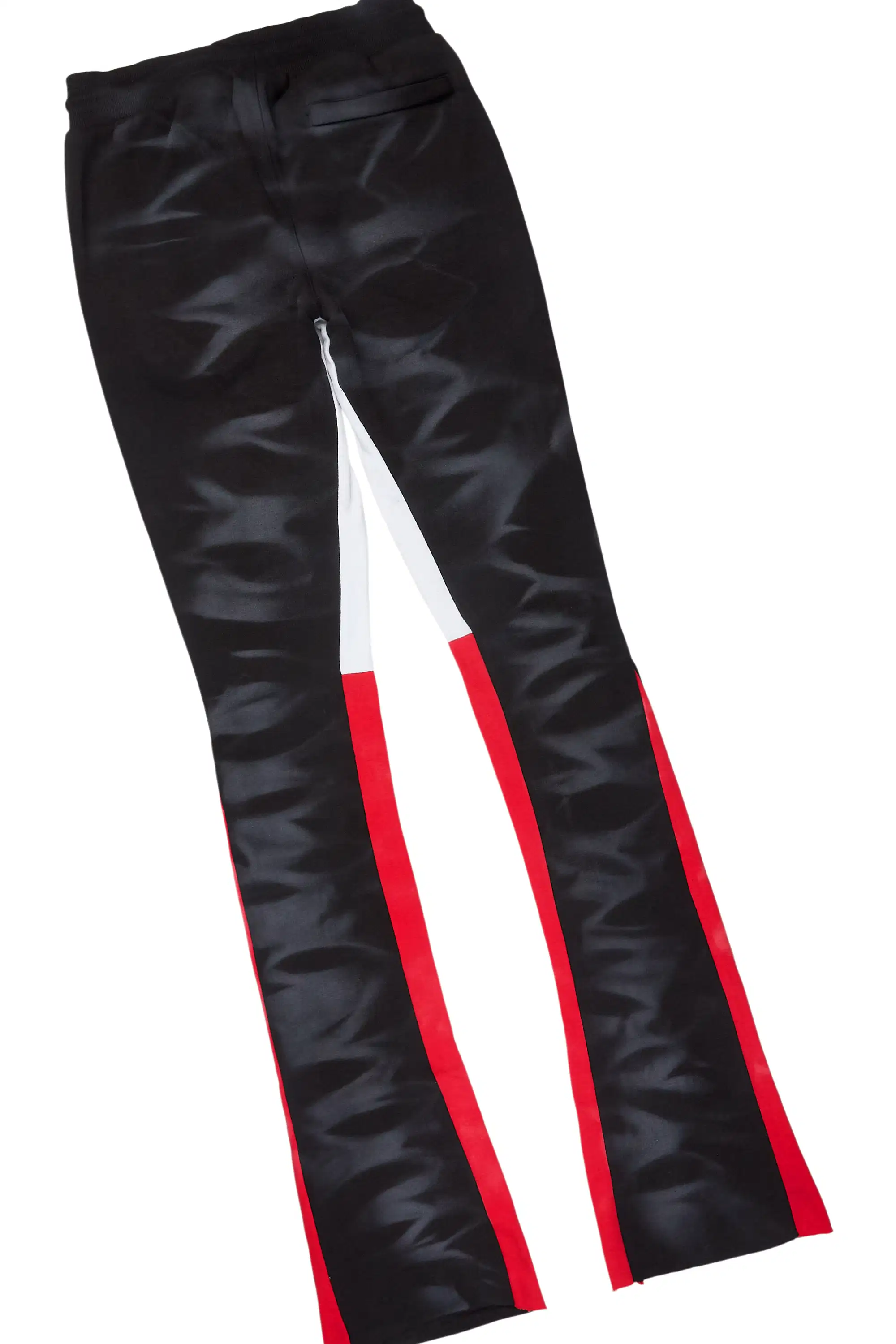 Nelly Black Spray Wash Hoodie Stacked Flare Track Set - Image 9