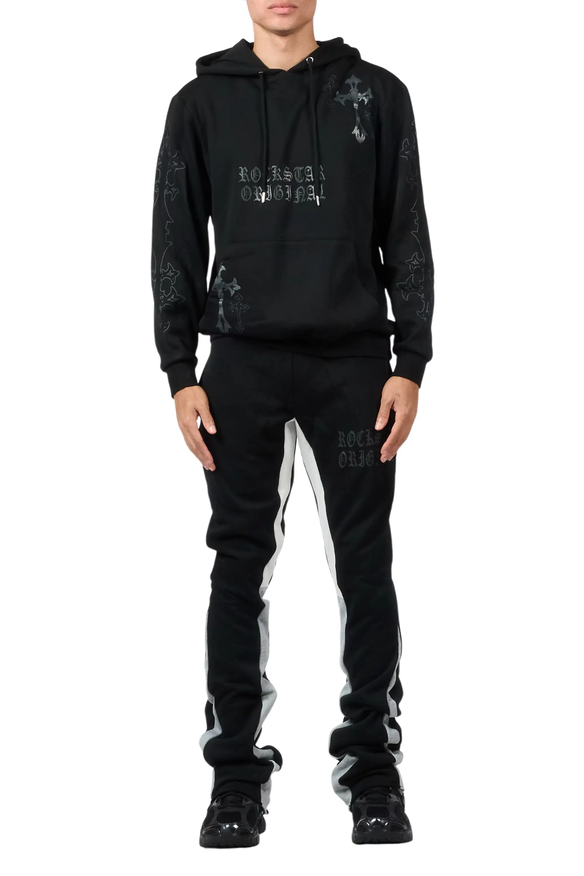 Navion Black/Grey Hoodie/Stacked Flare Track Set - Image 9