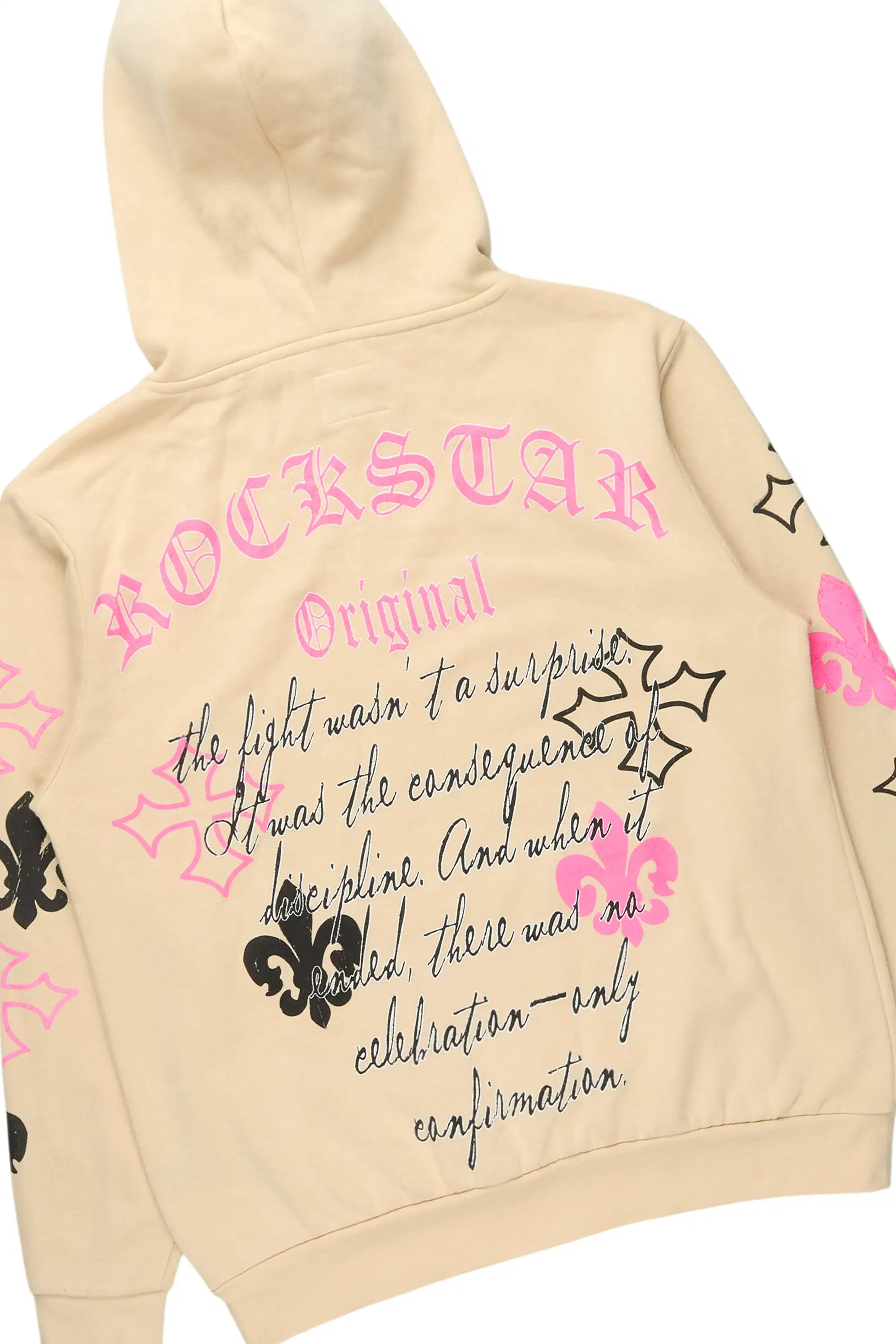 Tieran Beige/Multi Hoodie/Stacked Flare Track Set - Image 7