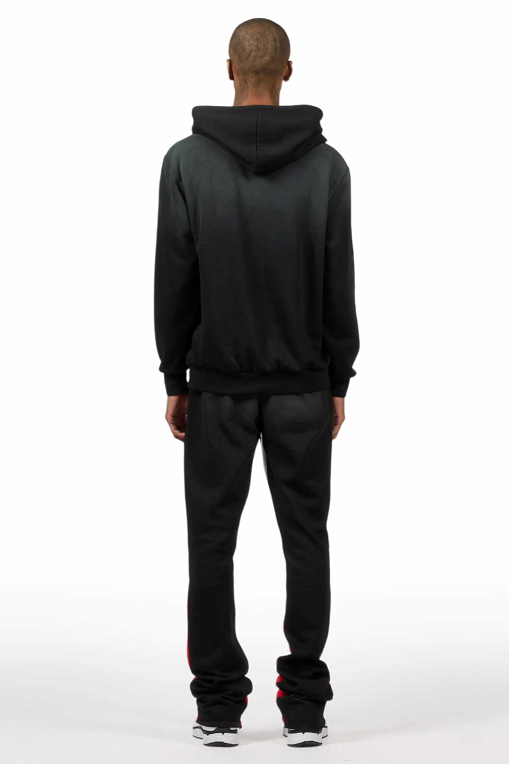 Nelly 2.0 Black Hoodie/Stacked Flare Track Set - Image 4