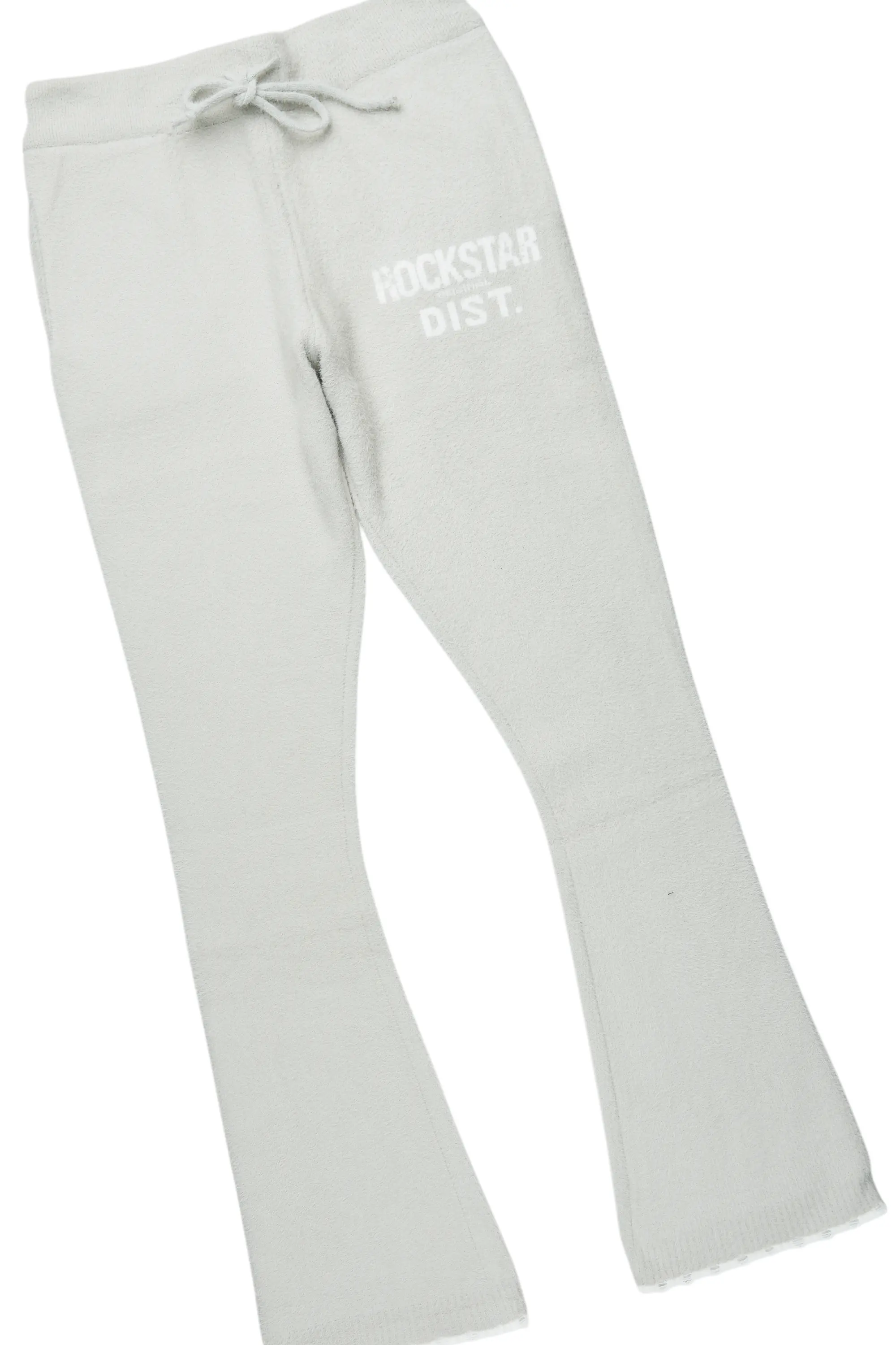 Lake Grey Mohair Knit Track Set - Image 9