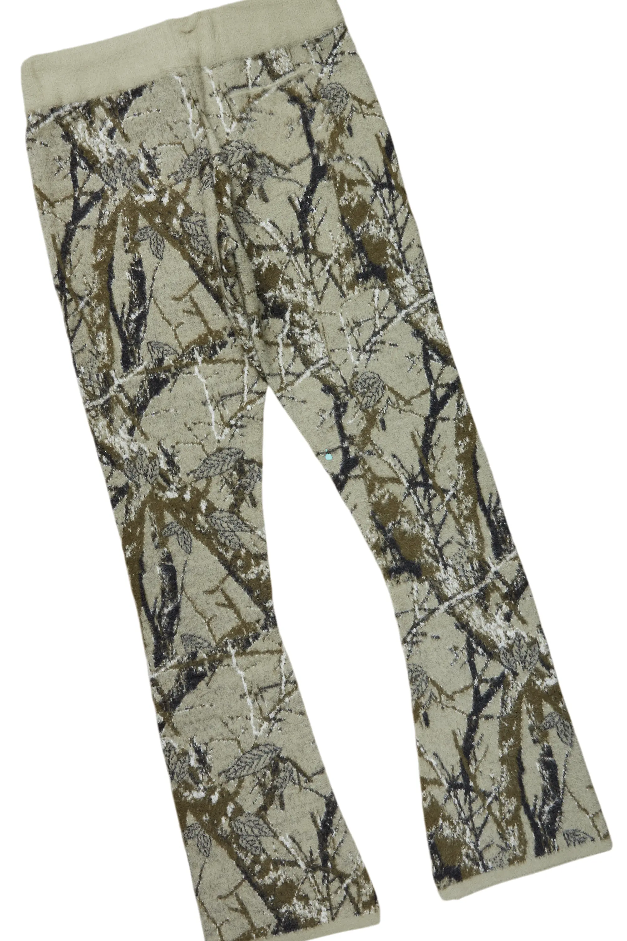 Xylan Tree Camo Stacked Flare Knitted Mohair Track Set - Image 10