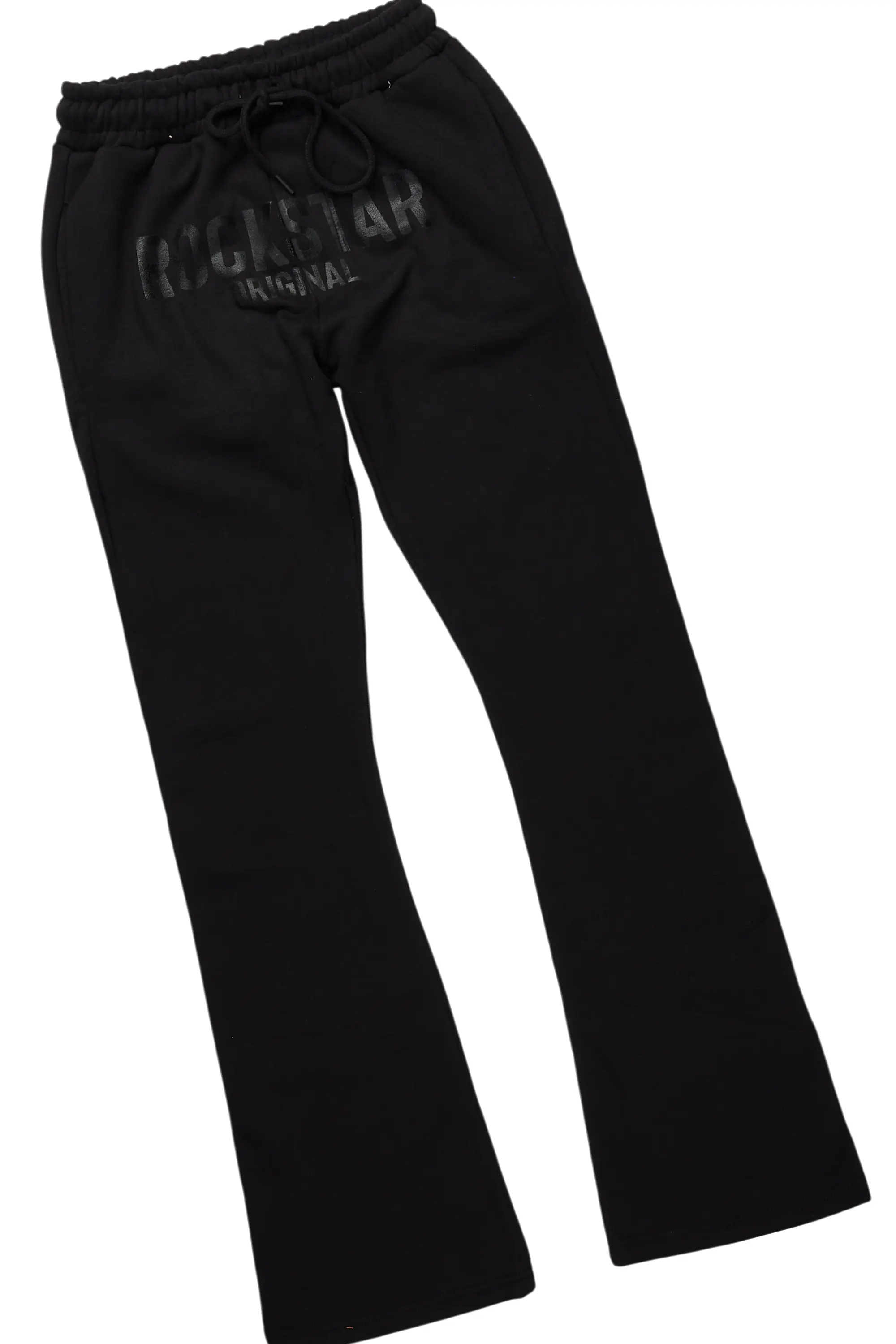 Sana Black/Black T-Shirt/Stacked Track Pant Set - Image 8