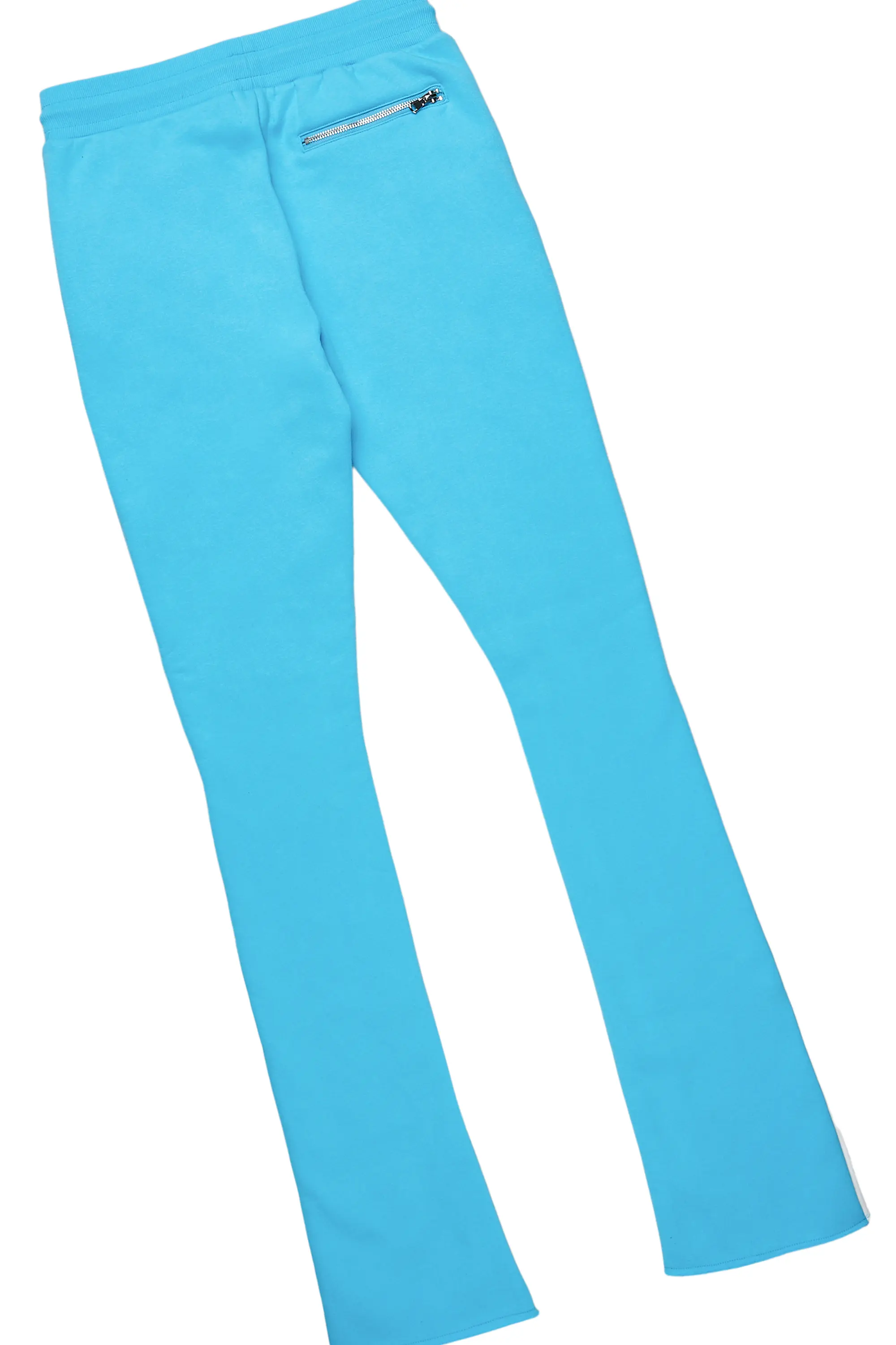 Murdra White/Blue T-Shirt/Stacked Flare Pant Set - Image 10