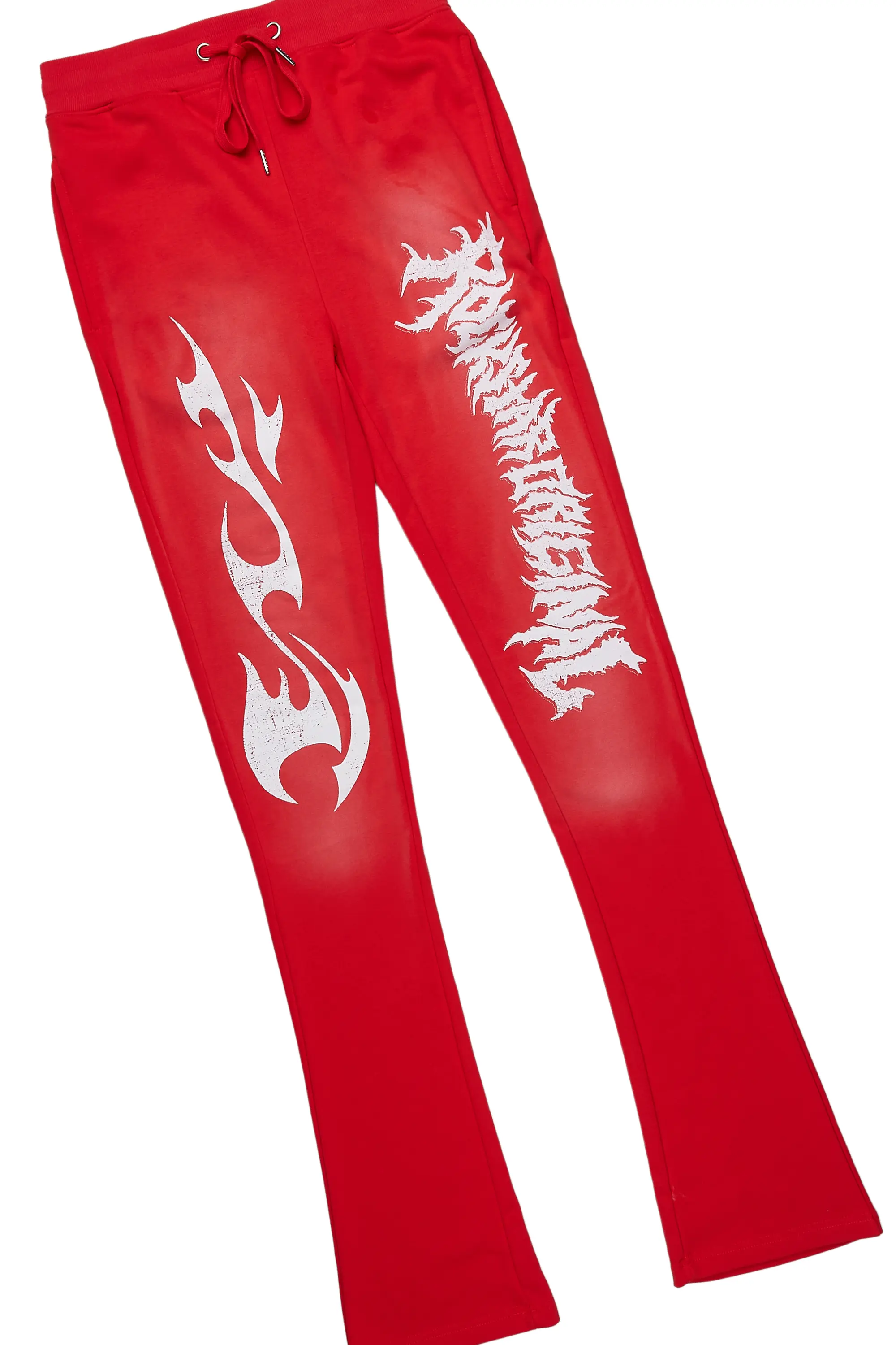 Deathrow Red T-Shirt/Stacked Flare Pant Set - Image 9