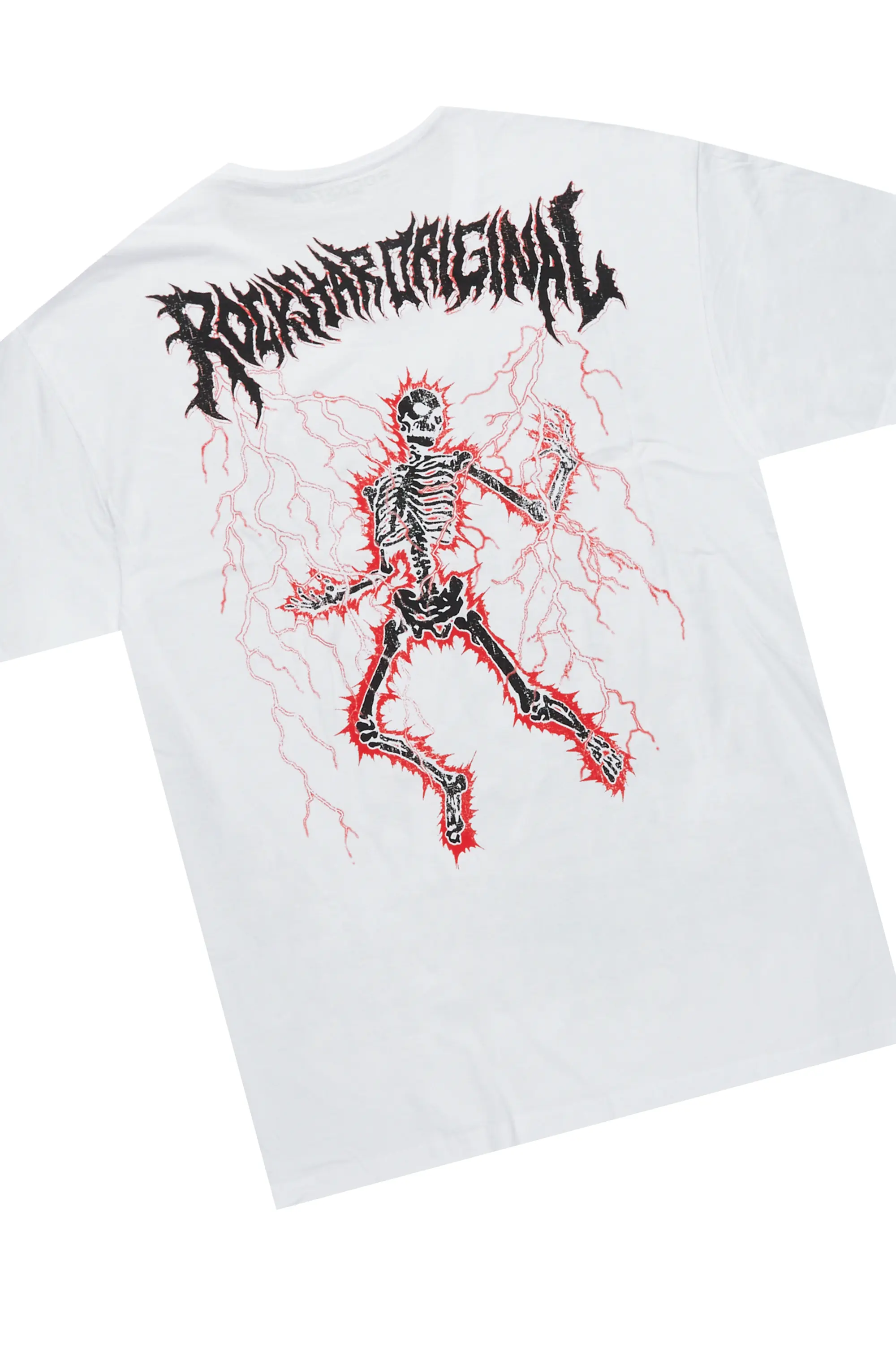 Deathrow White/Red T-Shirt/Stacked Flare Pant Set - Image 9