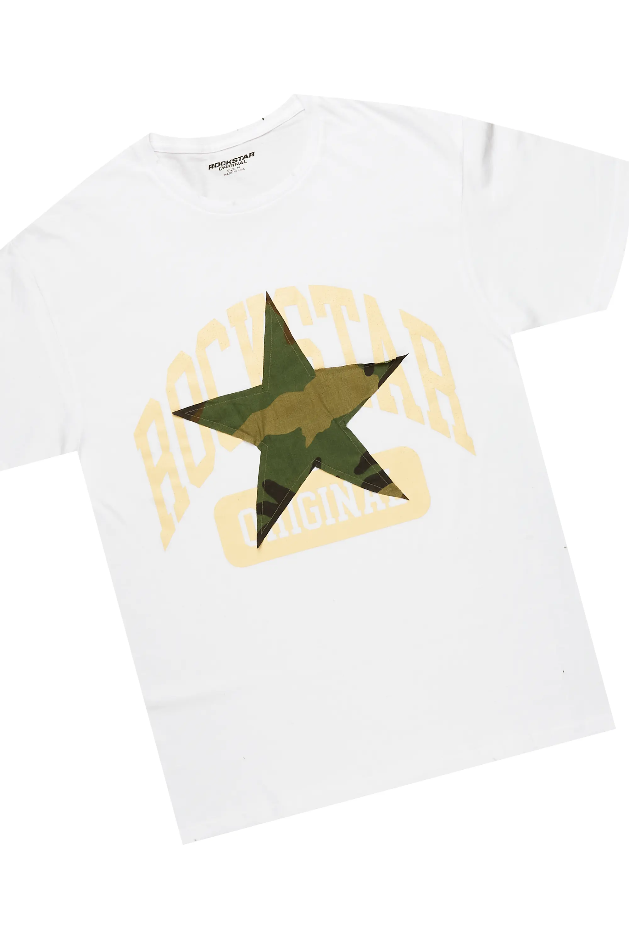 Darrin White/Beige T-Shirt/Stacked Flare Track Set - Image 2