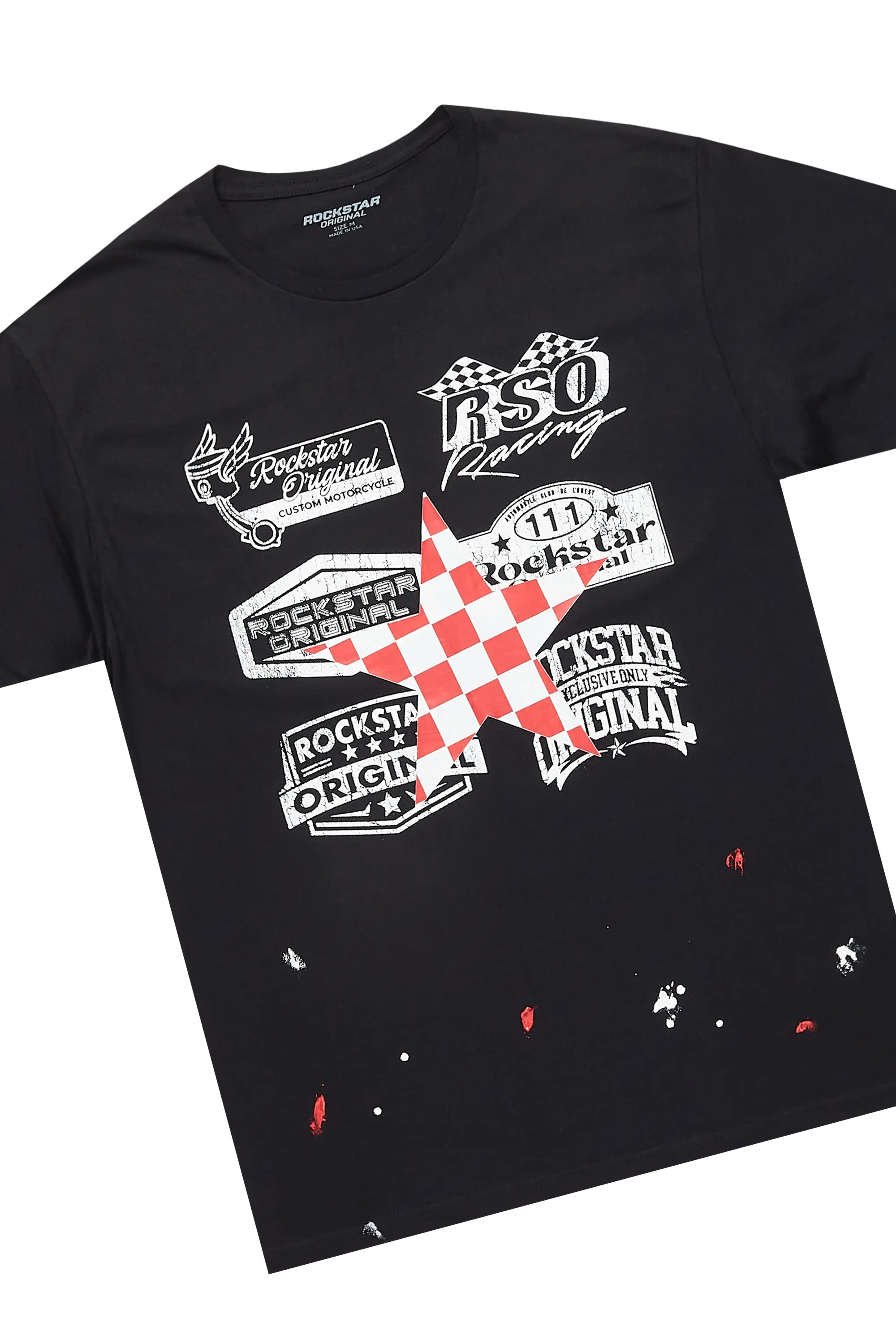 Daker Black T-Shirt/Super Stacked Flare Track Set - Image 7