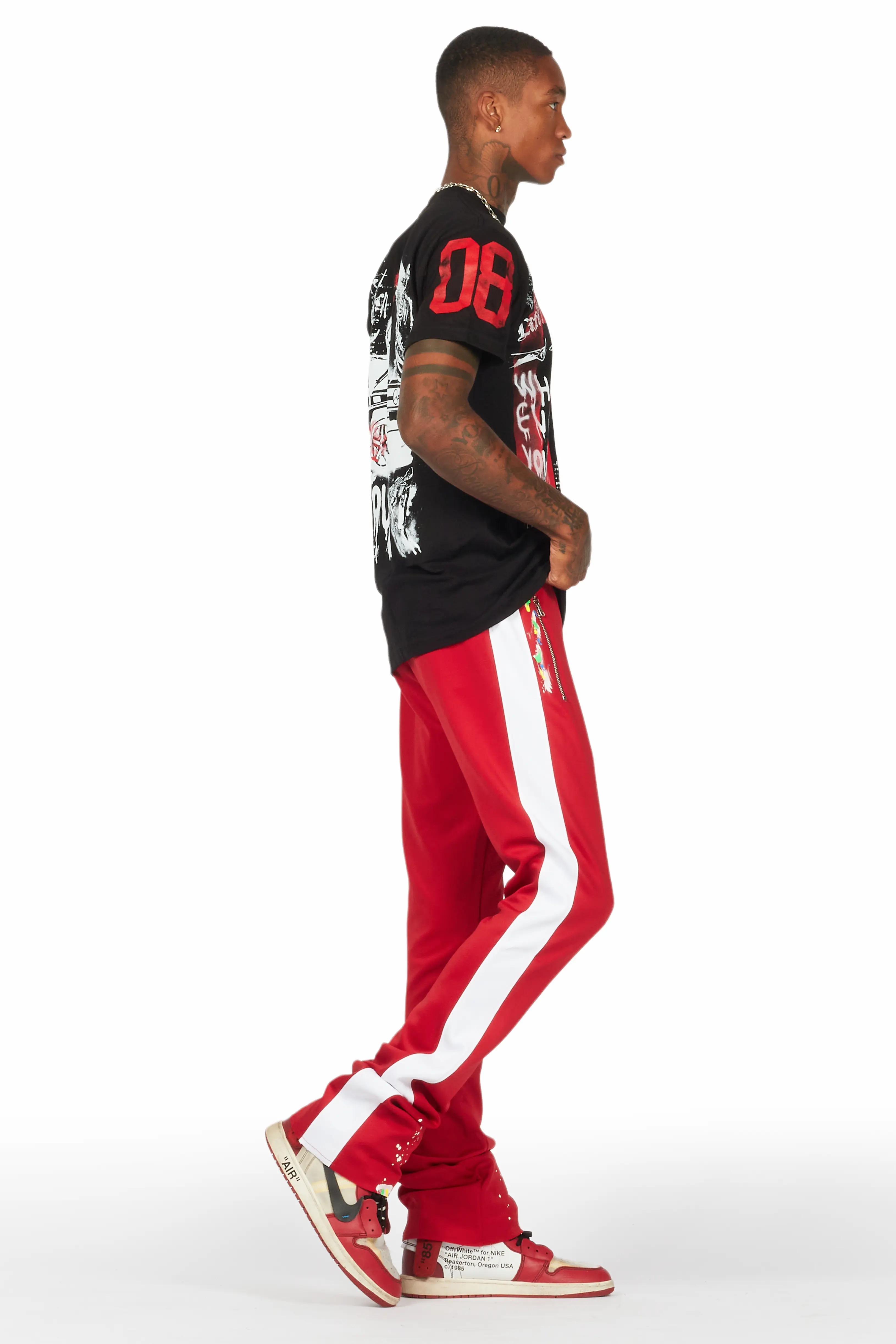Grill Black/Red T-Shirt/Stacked Flare Track Set - Image 3