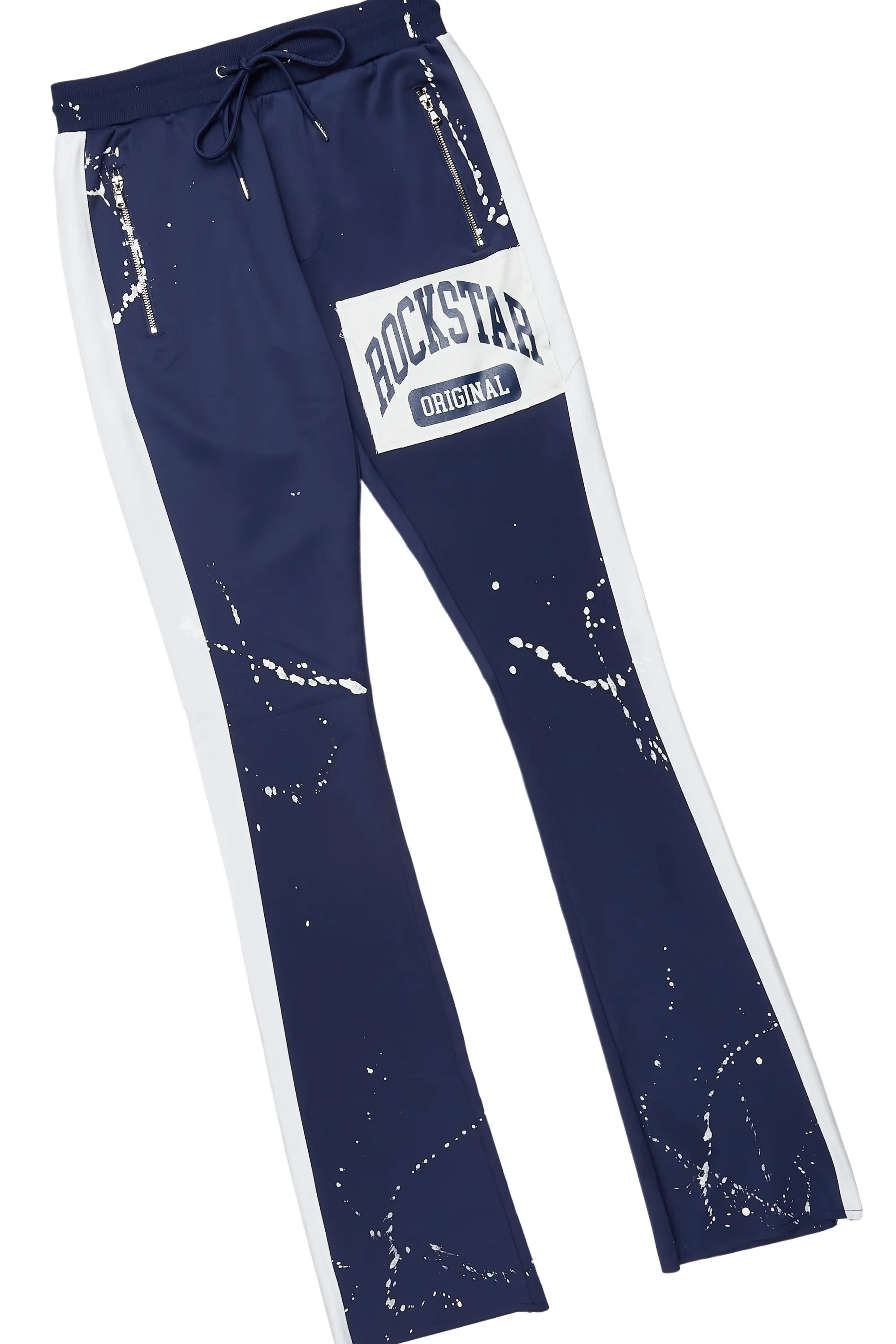 Daxx White/Navy T-Shirt/Stacked Flare Track Set - Image 8