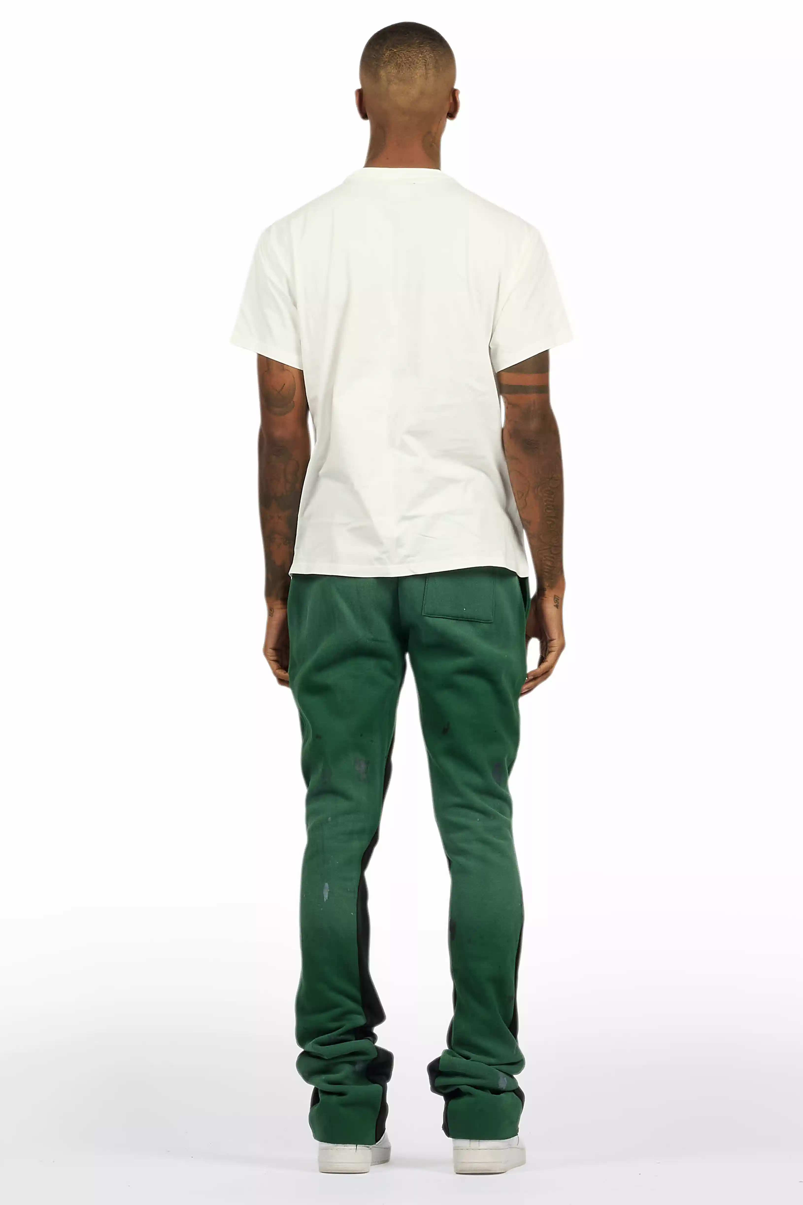 Rainer Green T-Shirt/Stacked Flare Track Set - Image 4
