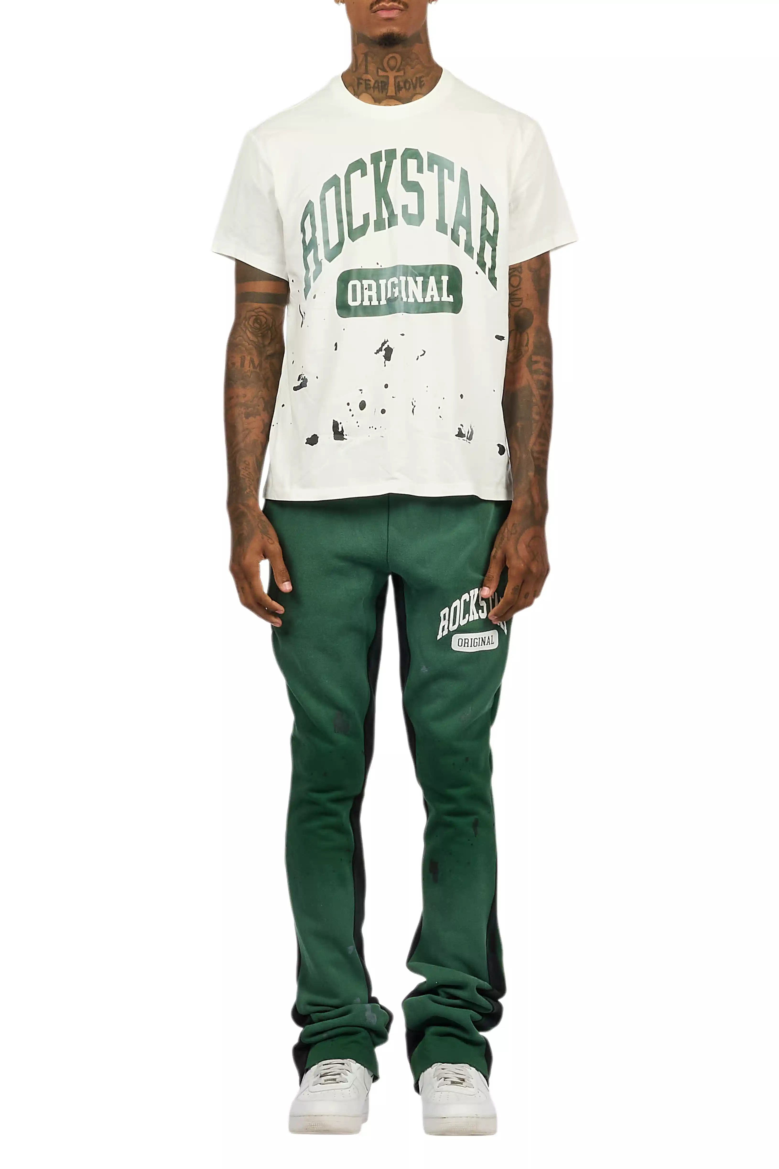 Rainer Green T-Shirt/Stacked Flare Track Set - Image 9