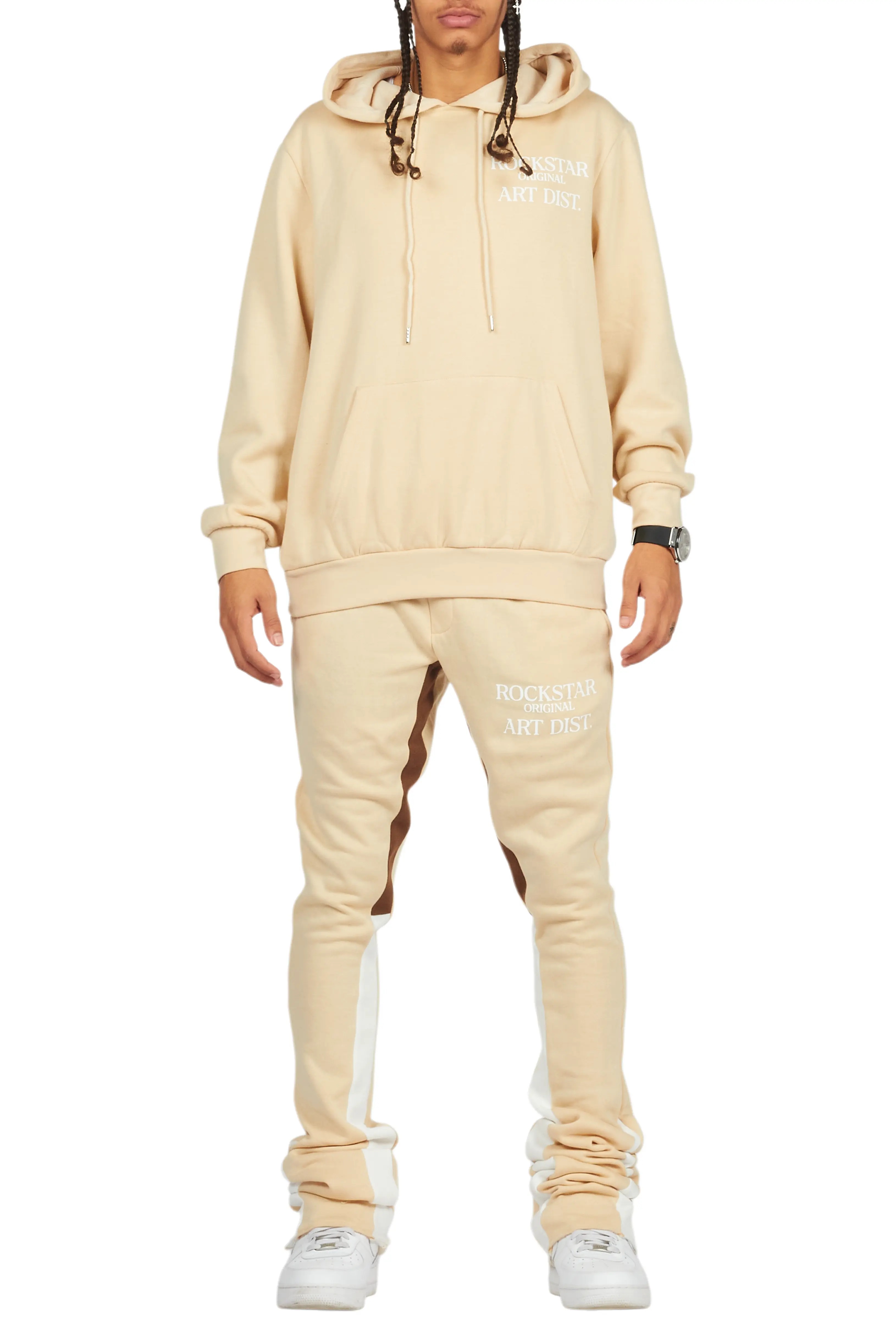 Briggs Beige Hoodie/Super Stacked Flare Track Set - Image 9