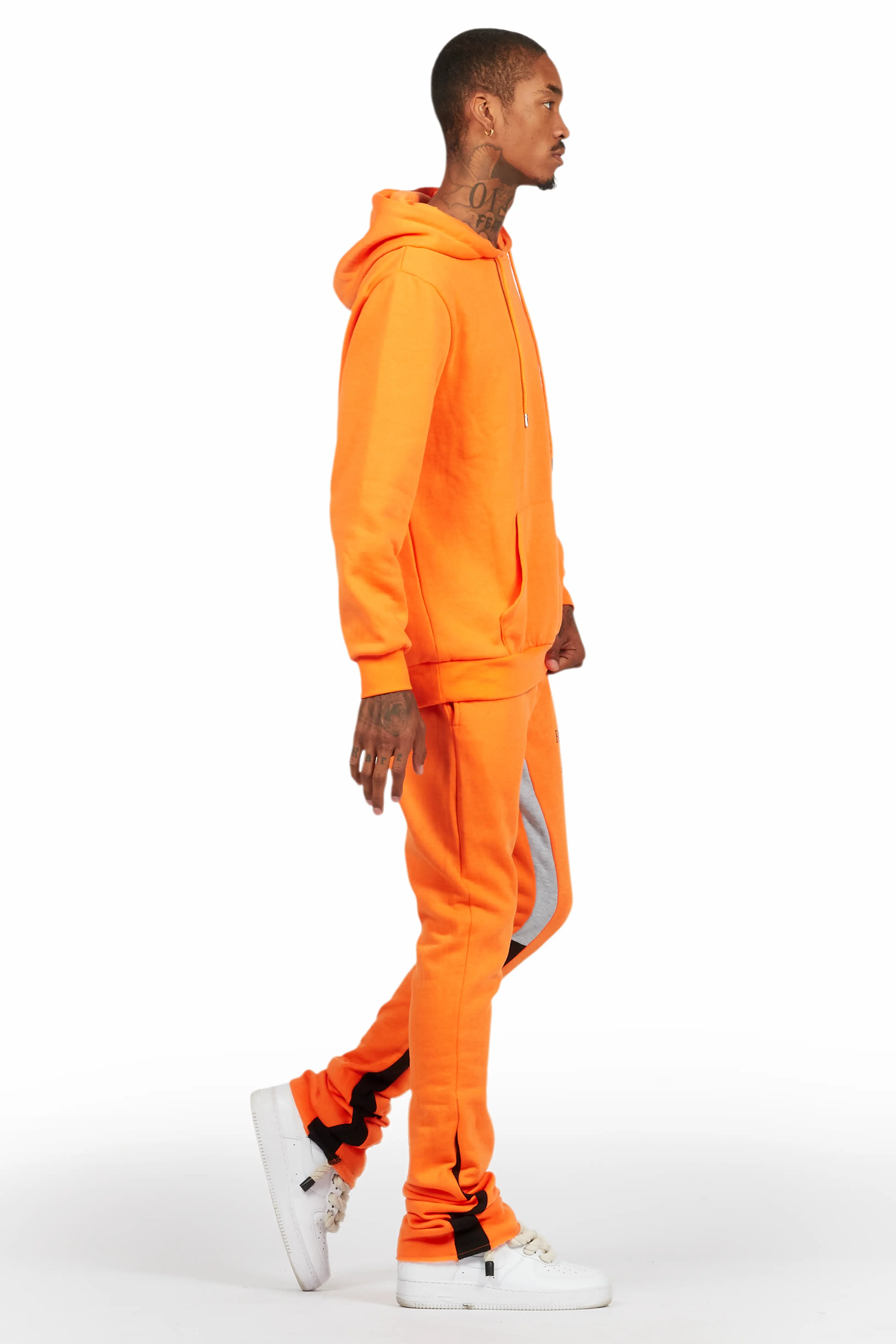Briggs Orange Hoodie/Super Stacked Flare Track Set - Image 3
