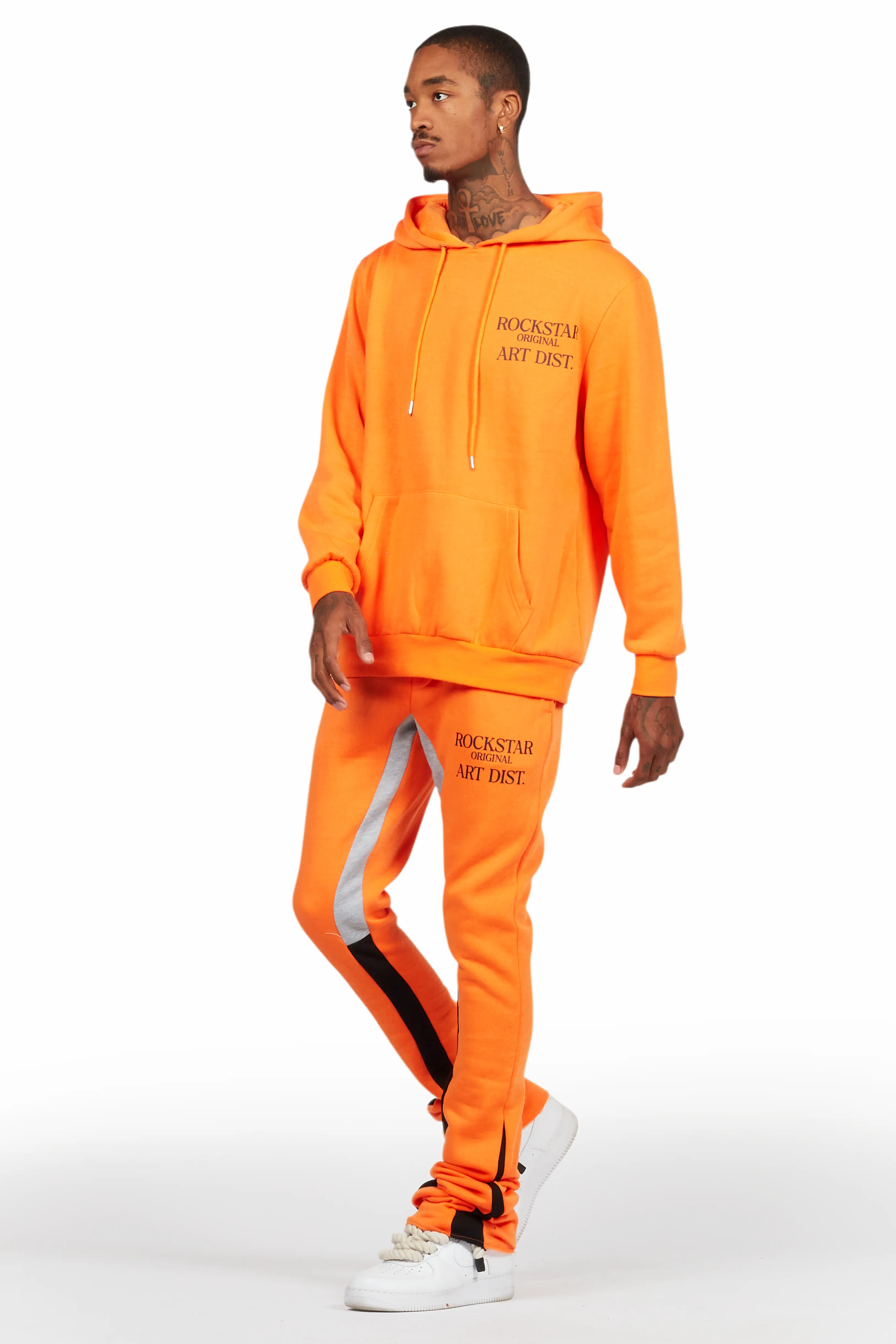 Briggs Orange Hoodie/Super Stacked Flare Track Set - Image 6