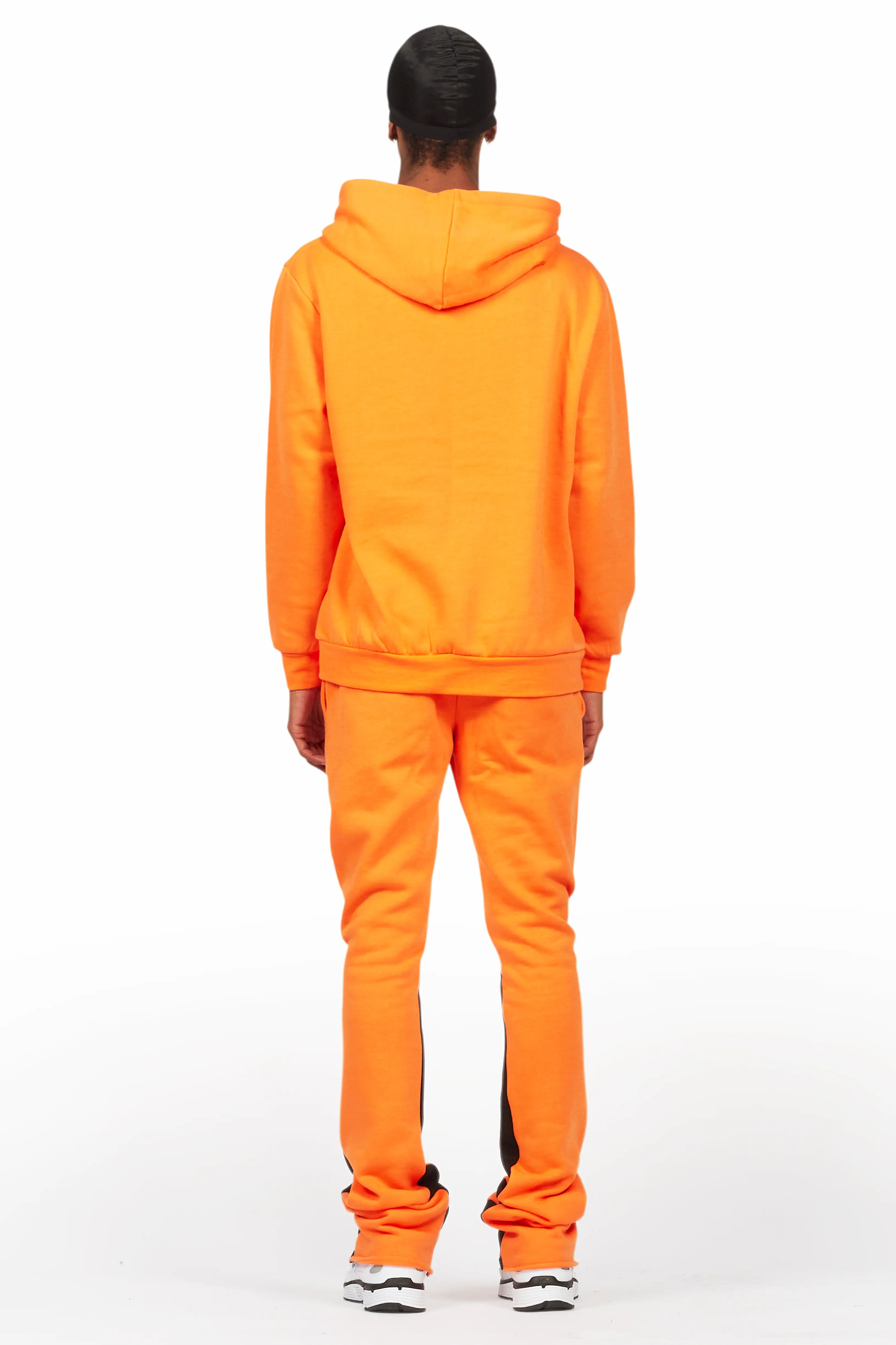Basic Orange Hoodie/Stacked Flare Track Set - Image 4