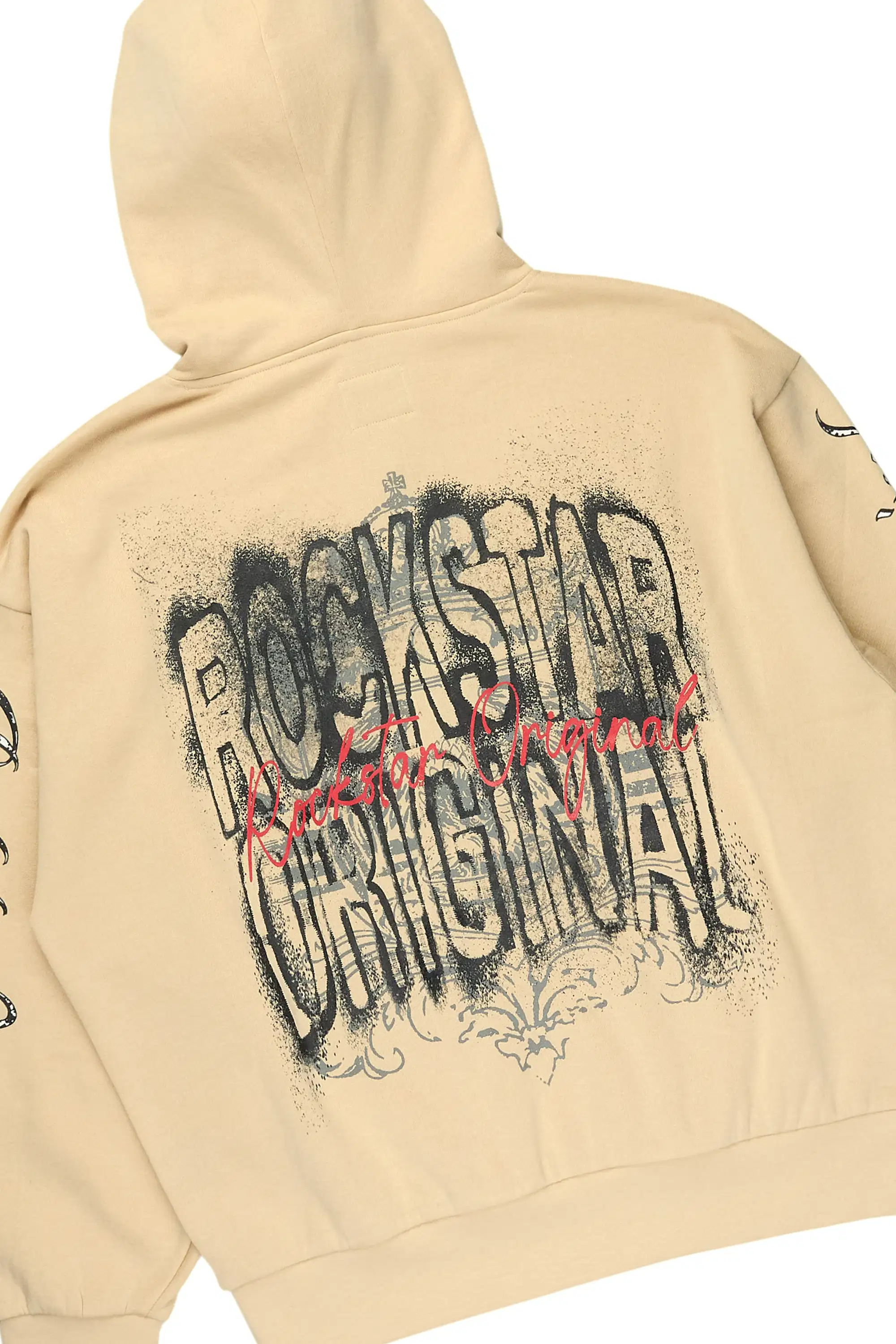 Enkel Beige Hoodie/Baggy Pant Track Set - Image 7