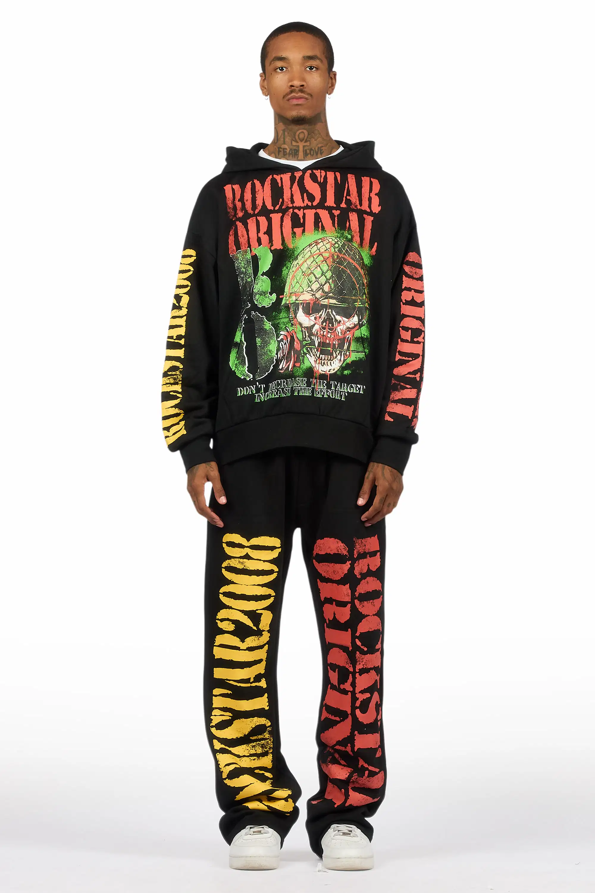 Killshot Romance Black Hoodie/Baggy Pant Track Set - Image 2