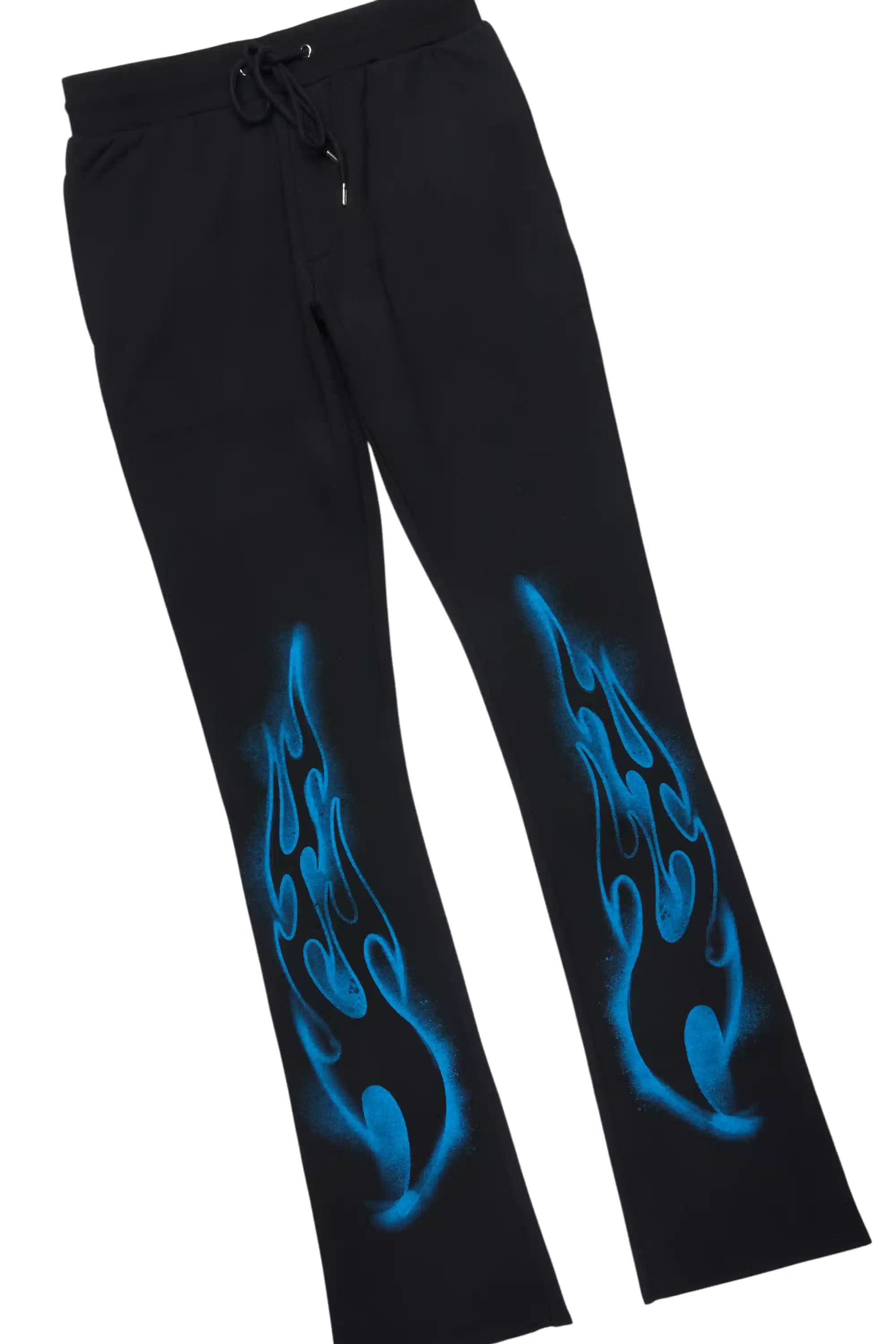 Eros Black Hoodie/Stacked Pant Track Set - Image 9