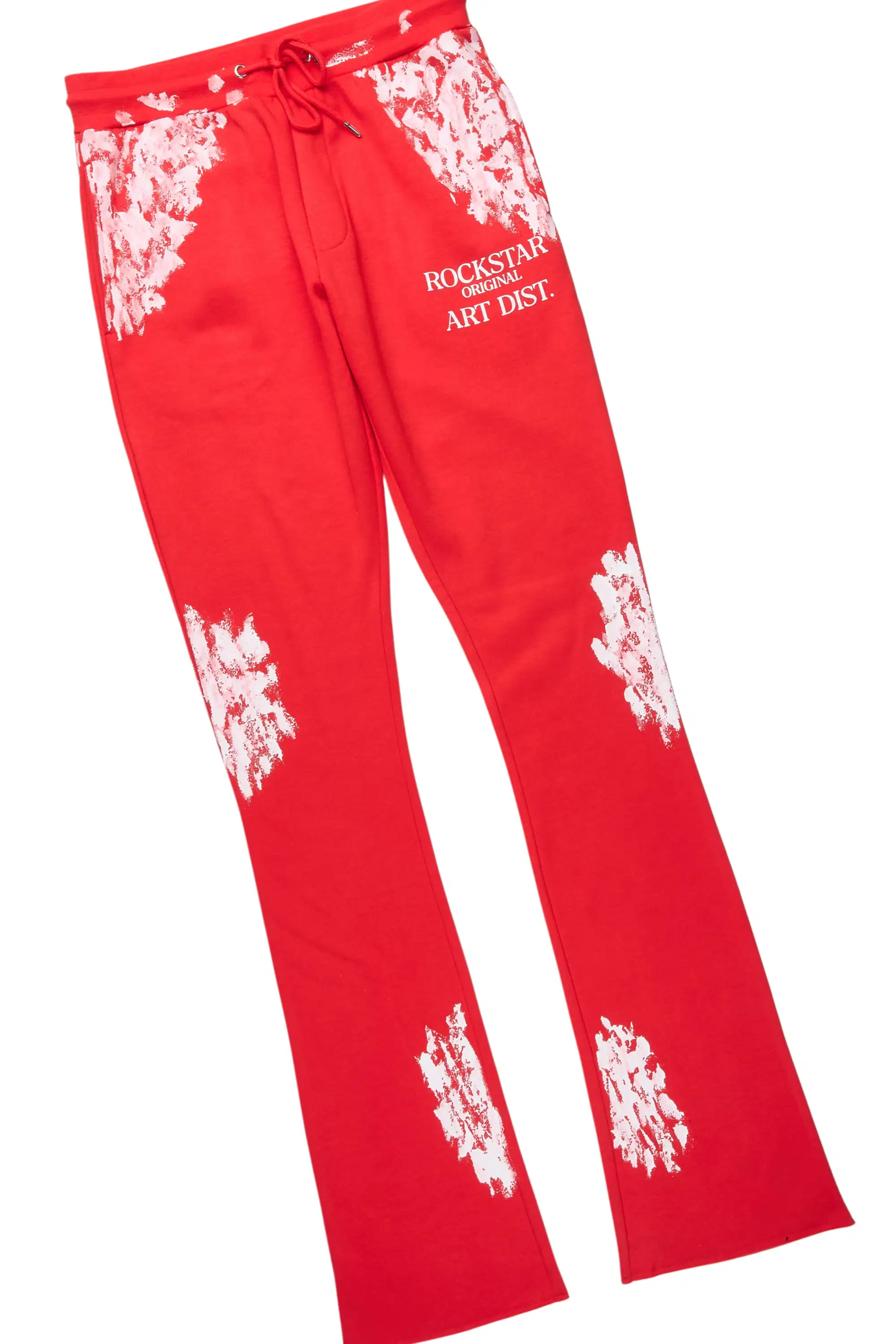 Filip Red Hoodie/Stacked Pant Track Set - Image 3