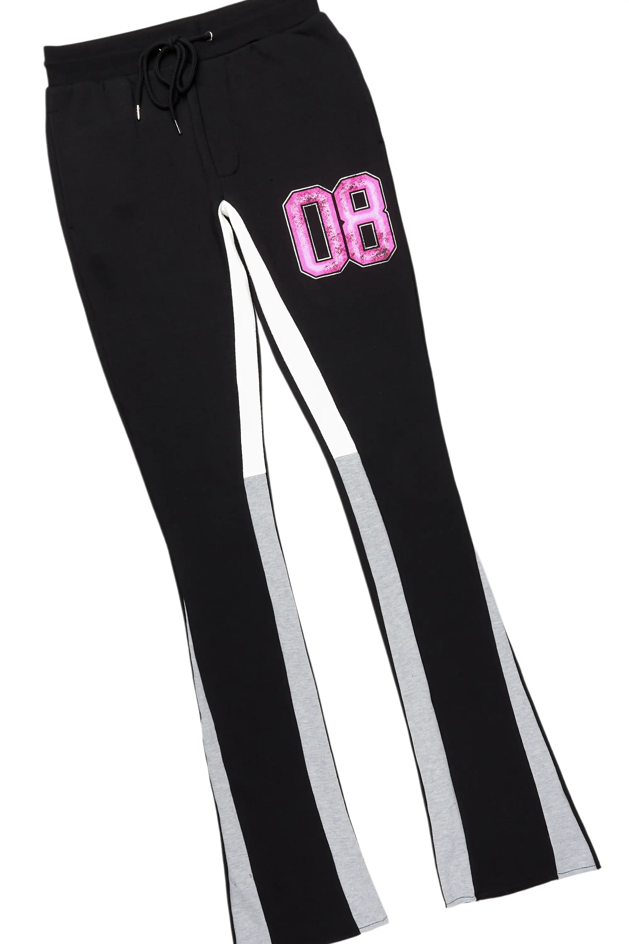 Fields Black/Pink Stacked Flare Hoodie Track Set - Image 8