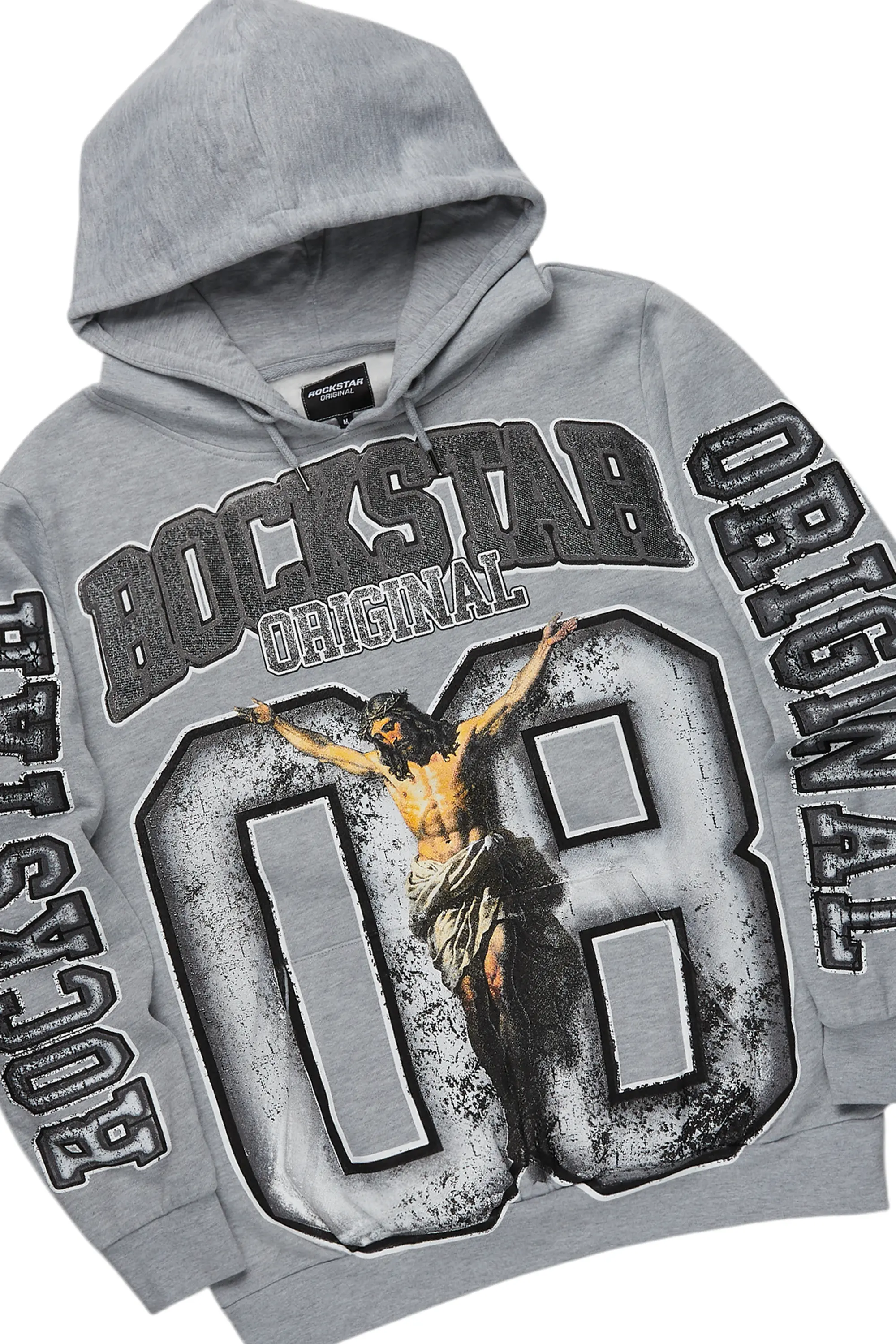 Fields Grey/White Stacked Flare Hoodie Track Set - Image 7
