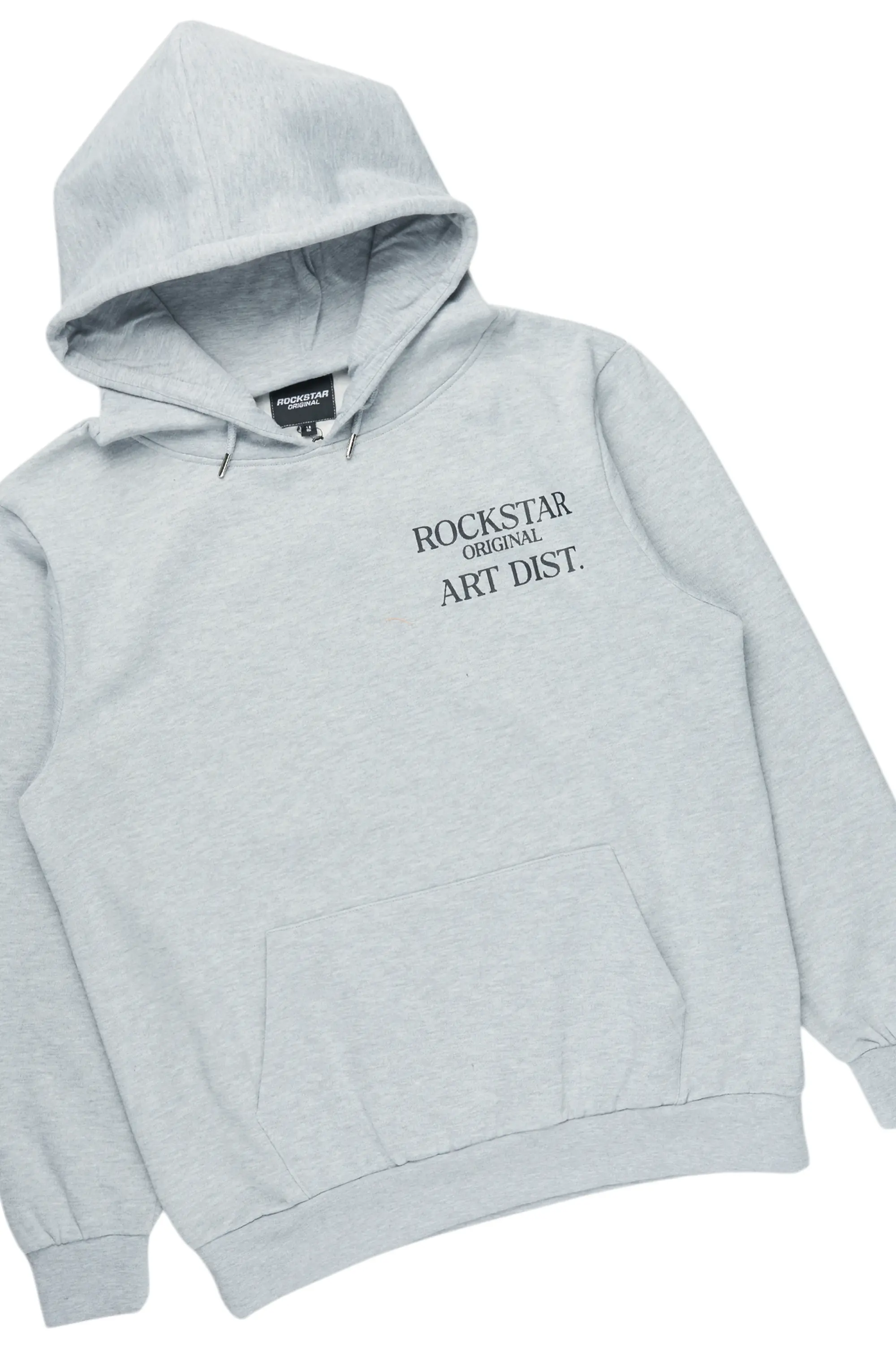 Briggs Heather Grey Hoodie/Stacked Flare Track Set - Image 7